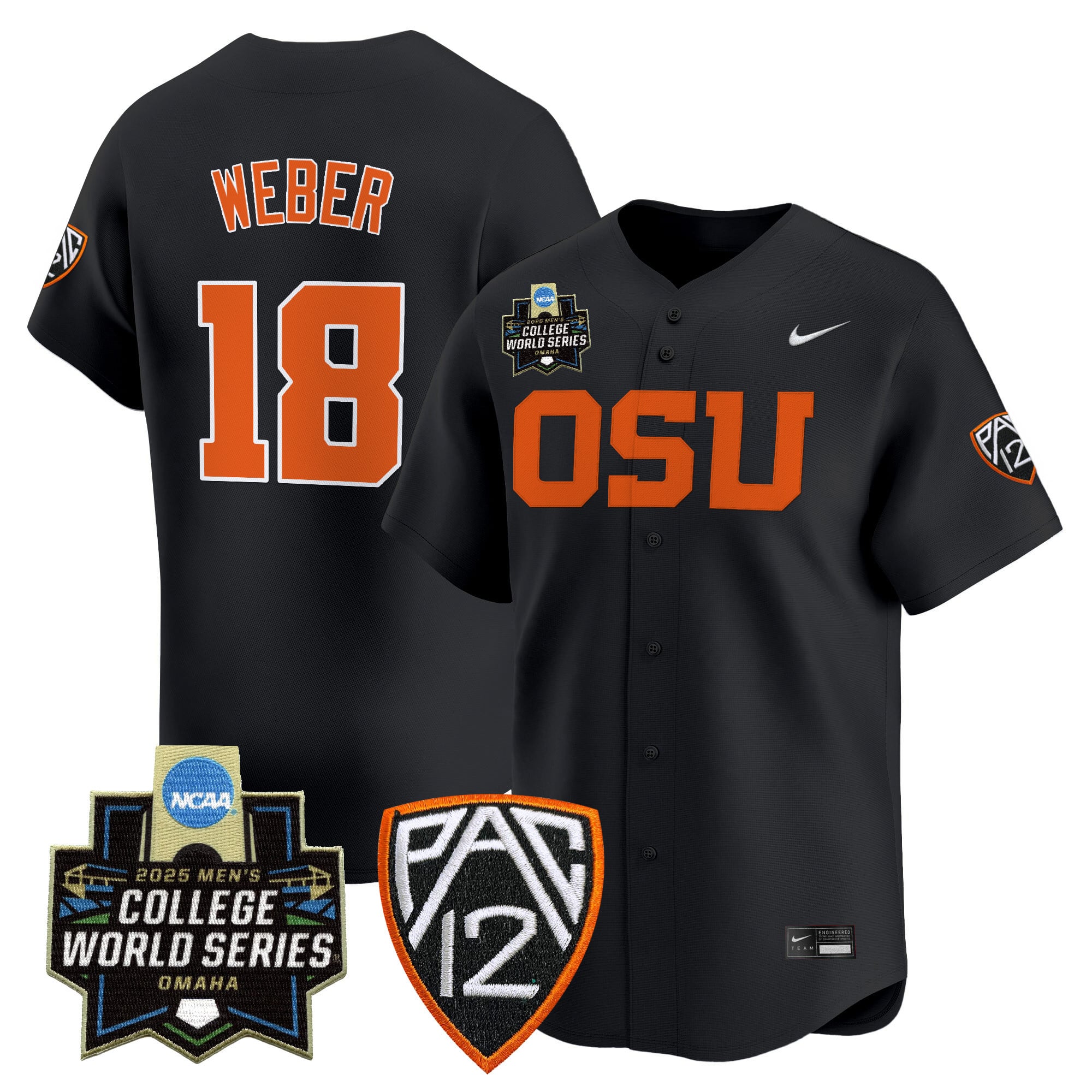 Women's Oregon State Beavers 2025 World Series Vapor Premier Limited Jersey - All Stitched