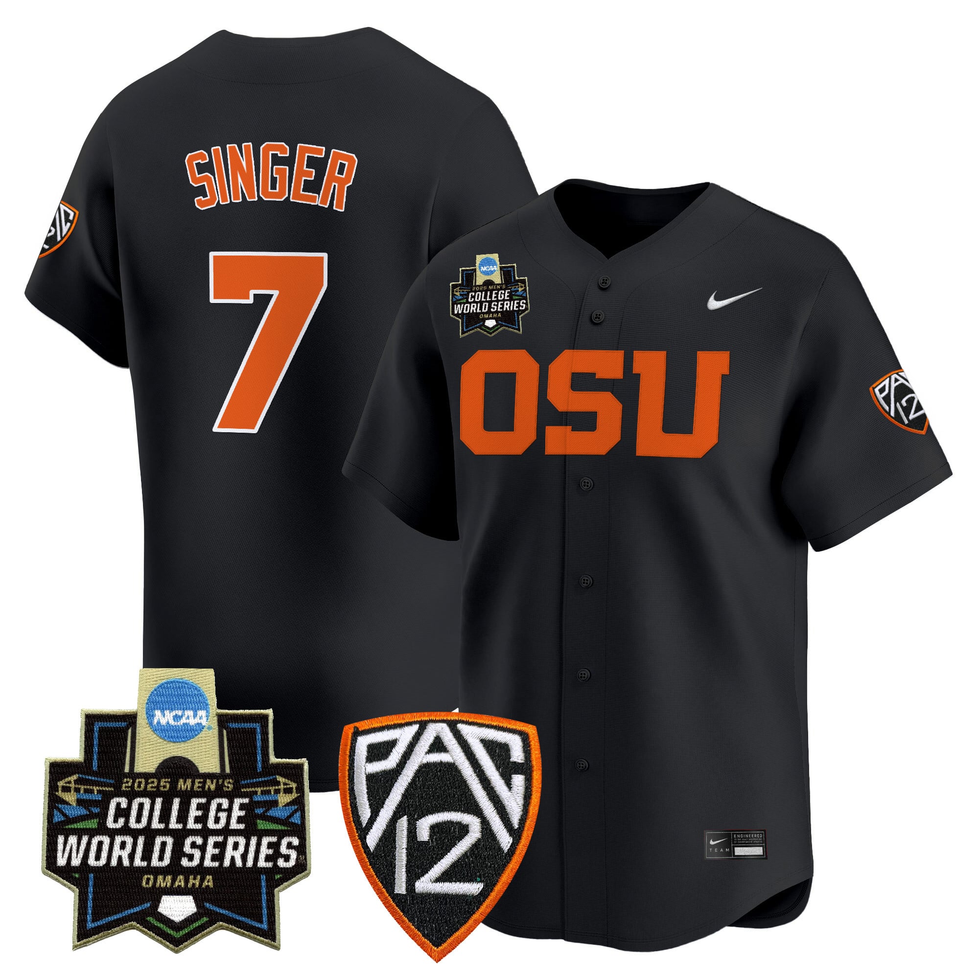 Women's Oregon State Beavers 2025 World Series Vapor Premier Limited Jersey - All Stitched