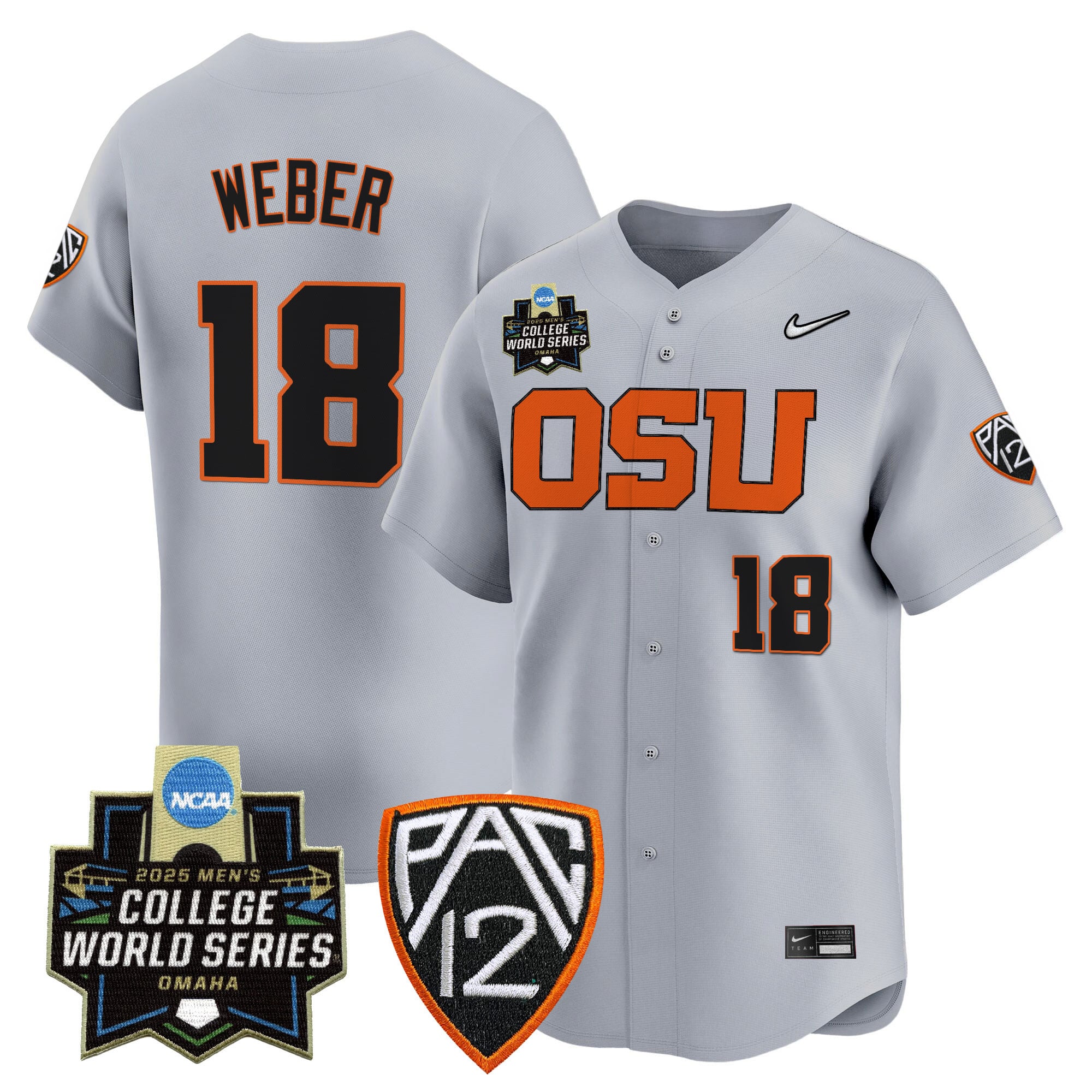 Youth's Oregon State Beavers 2025 World Series Vapor Premier Limited Jersey - All Stitched
