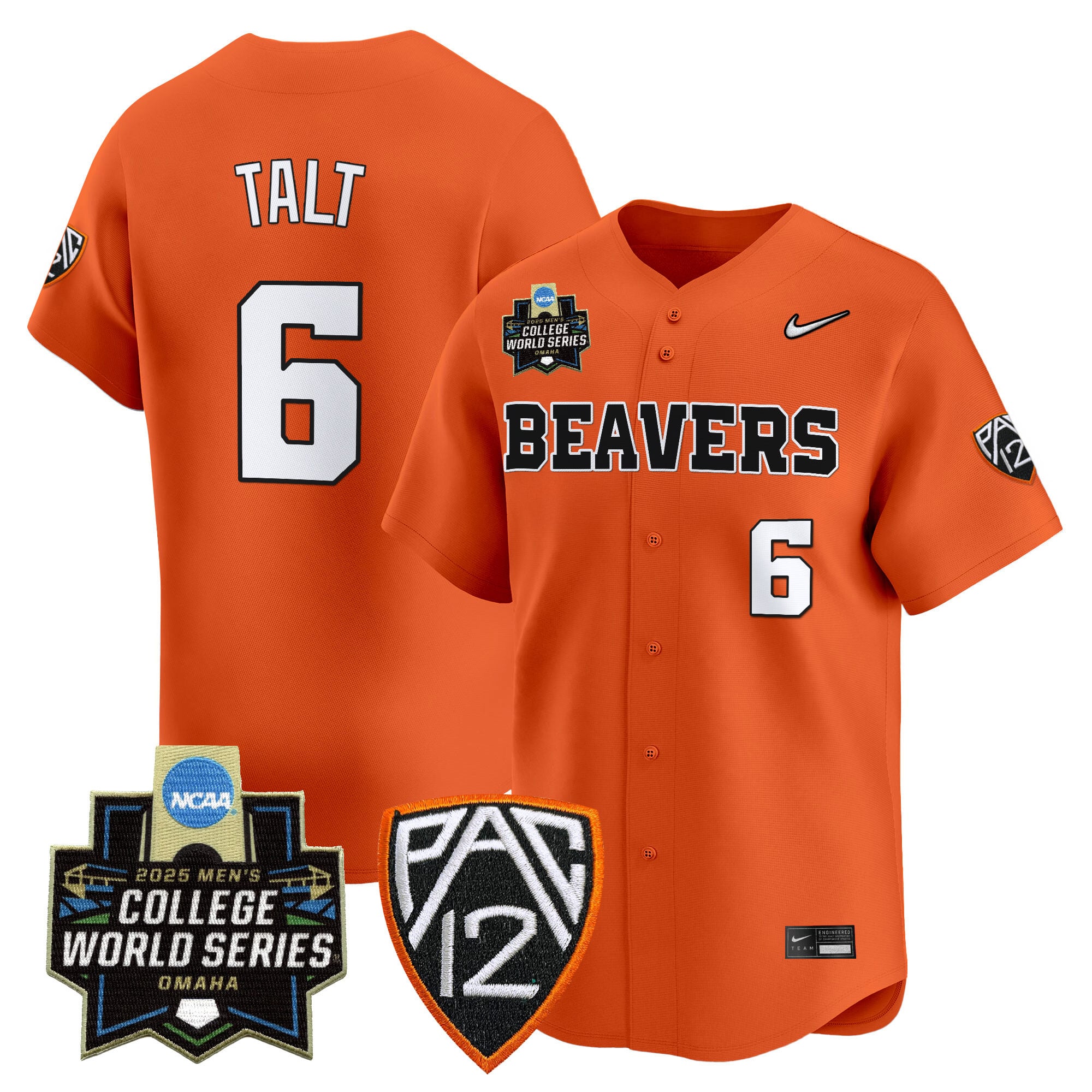 Youth's Oregon State Beavers 2025 World Series Vapor Premier Limited Jersey - All Stitched