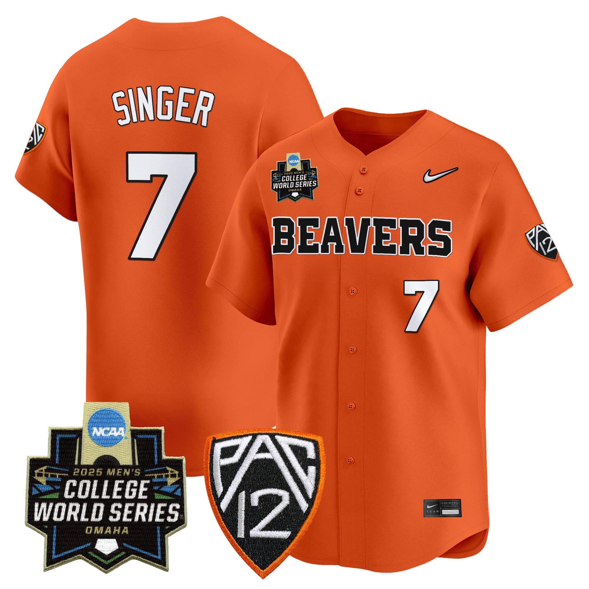Women's Oregon State Beavers 2025 World Series Vapor Premier Limited Jersey - All Stitched