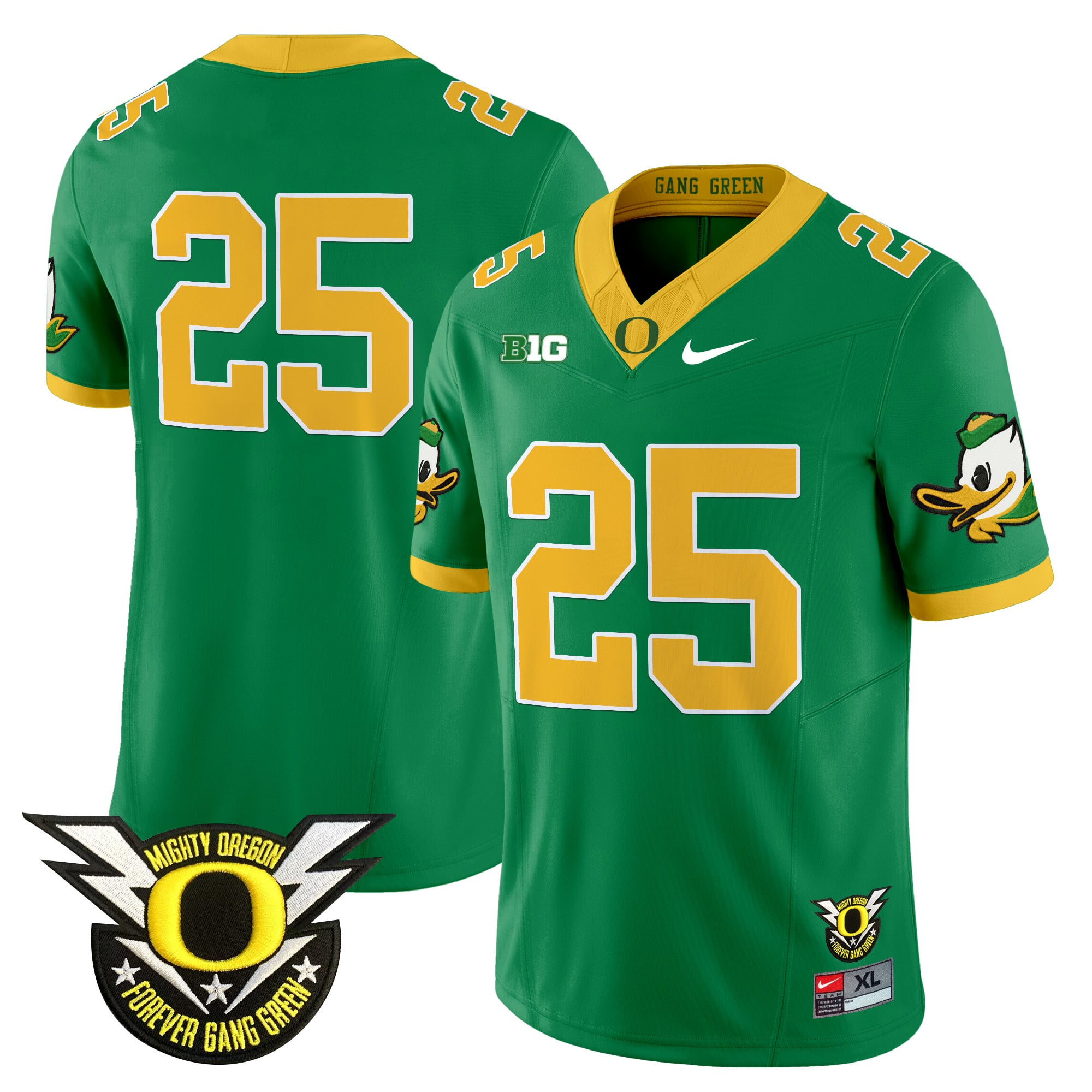 Women's Oregon Ducks 2025 Vapor Limited Jersey V2 - All Stitched