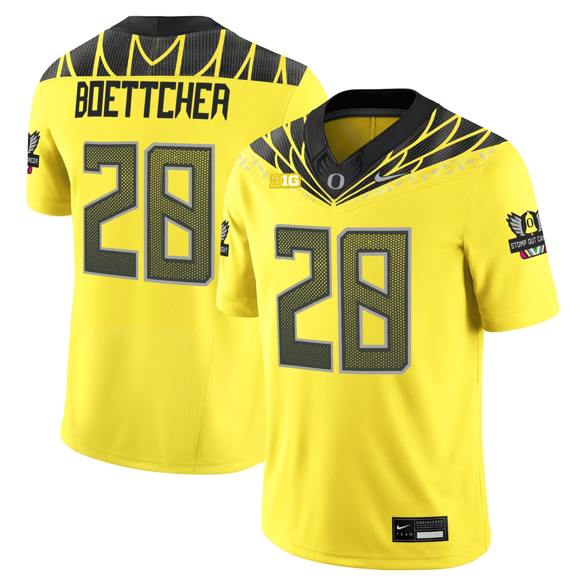 Women's Oregon Ducks 2025 Vapor Limited Jersey V2 - All Stitched