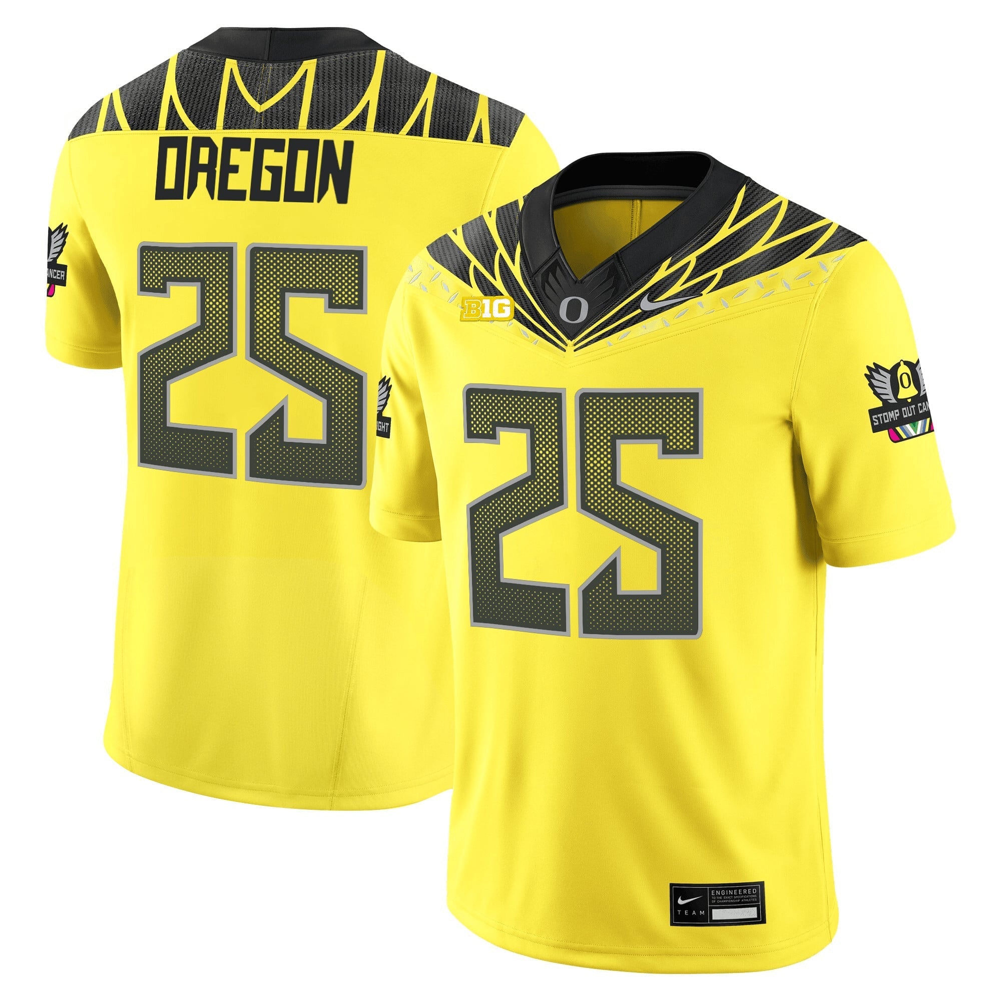 Women's Oregon Ducks 2025 Vapor Limited Jersey V2 - All Stitched