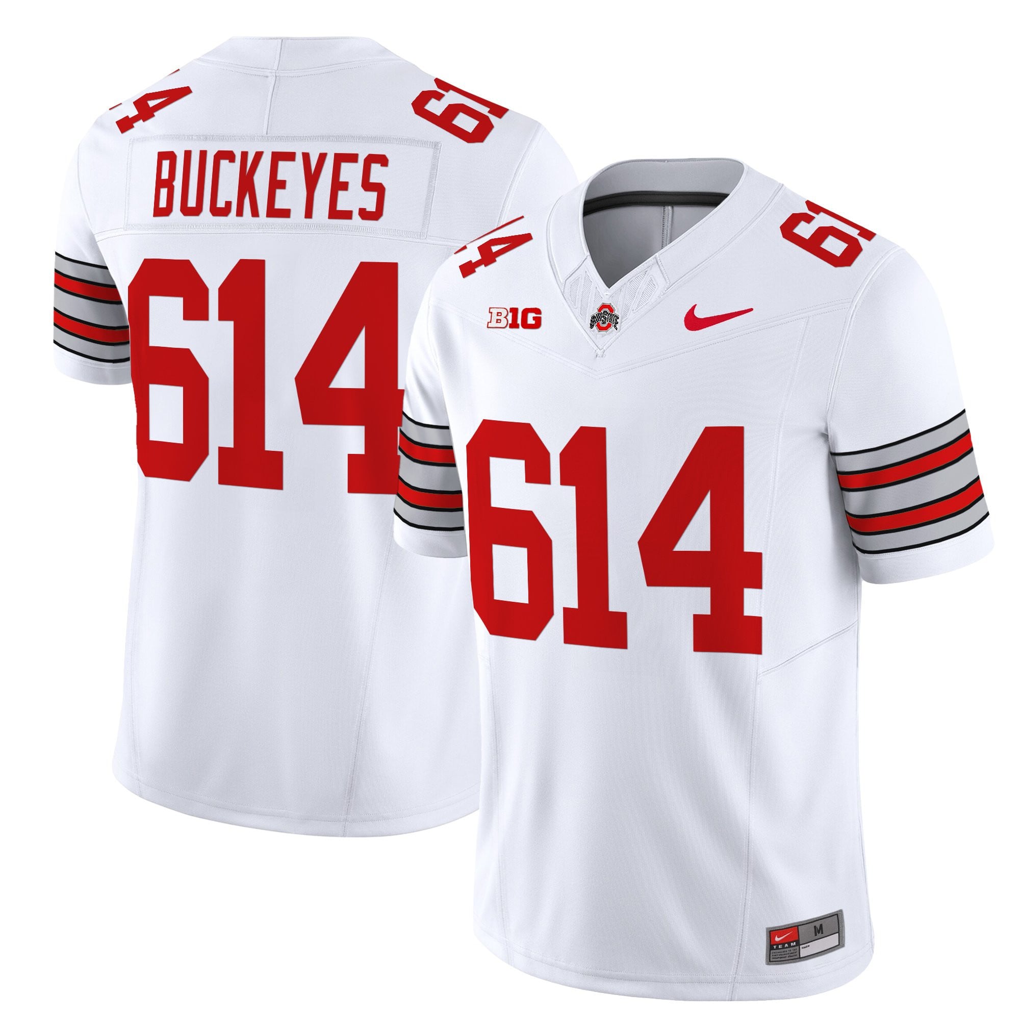 Women's Ohio State Buckeyes 'Heritage Stripe' 2025/26 Vapor Limited Jersey - All Stitched