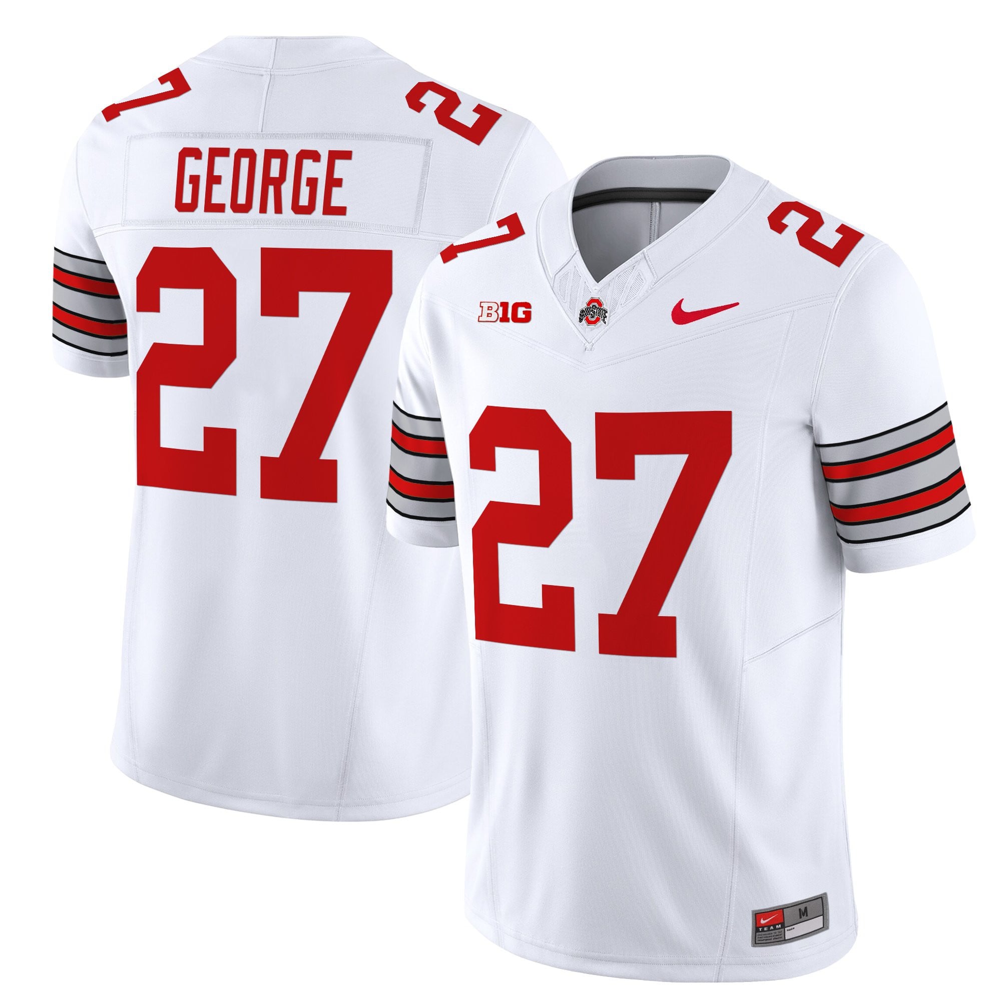 Women's Ohio State Buckeyes 'Heritage Stripe' 2025/26 Vapor Limited Jersey - All Stitched