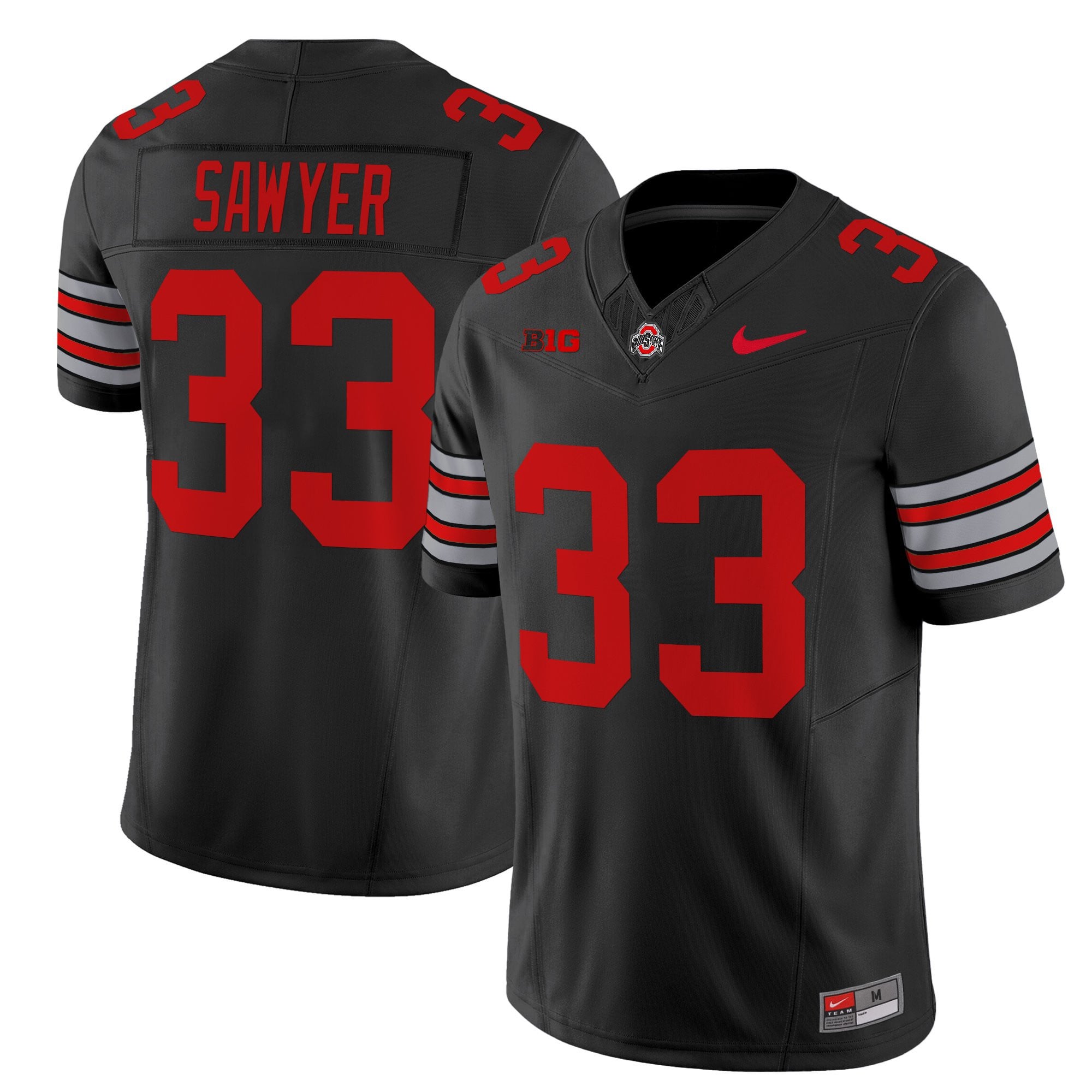 Women's Ohio State Buckeyes 'Heritage Stripe' 2025/26 Vapor Limited Jersey - All Stitched