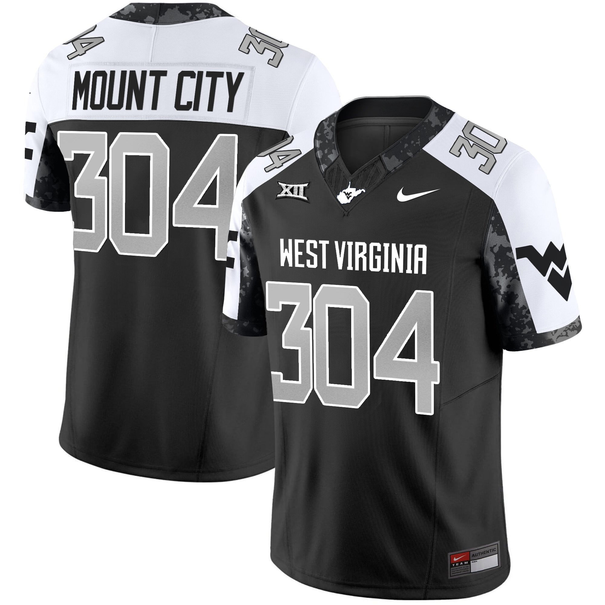 Women's West Virginia Mountaineers 2025 Coal Rush Vapor Limited Jersey - All Stitched