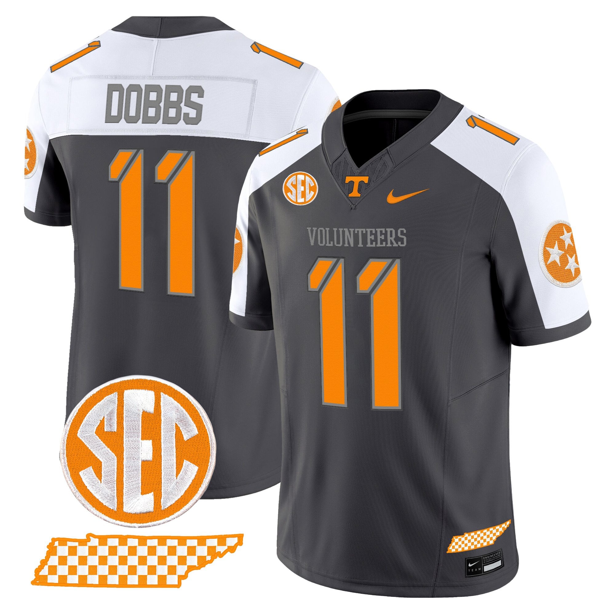 Women's Tennessee Volunteers 2025 'Smokey Grey Series' Vapor Limited Jersey V2 - All Stitched