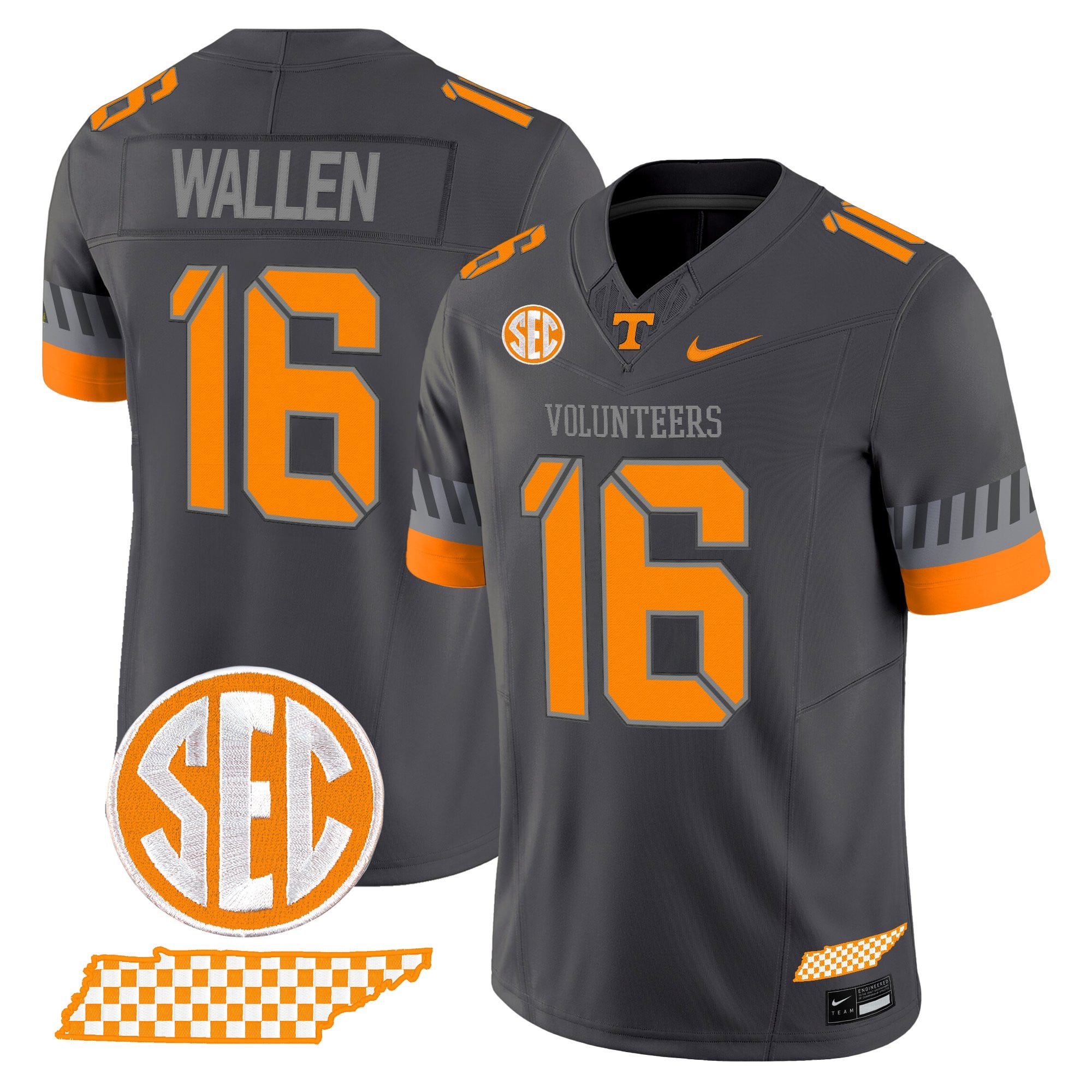 Women's Tennessee Volunteers 2025 'Smokey Grey Series' Vapor Limited Jersey V2 - All Stitched