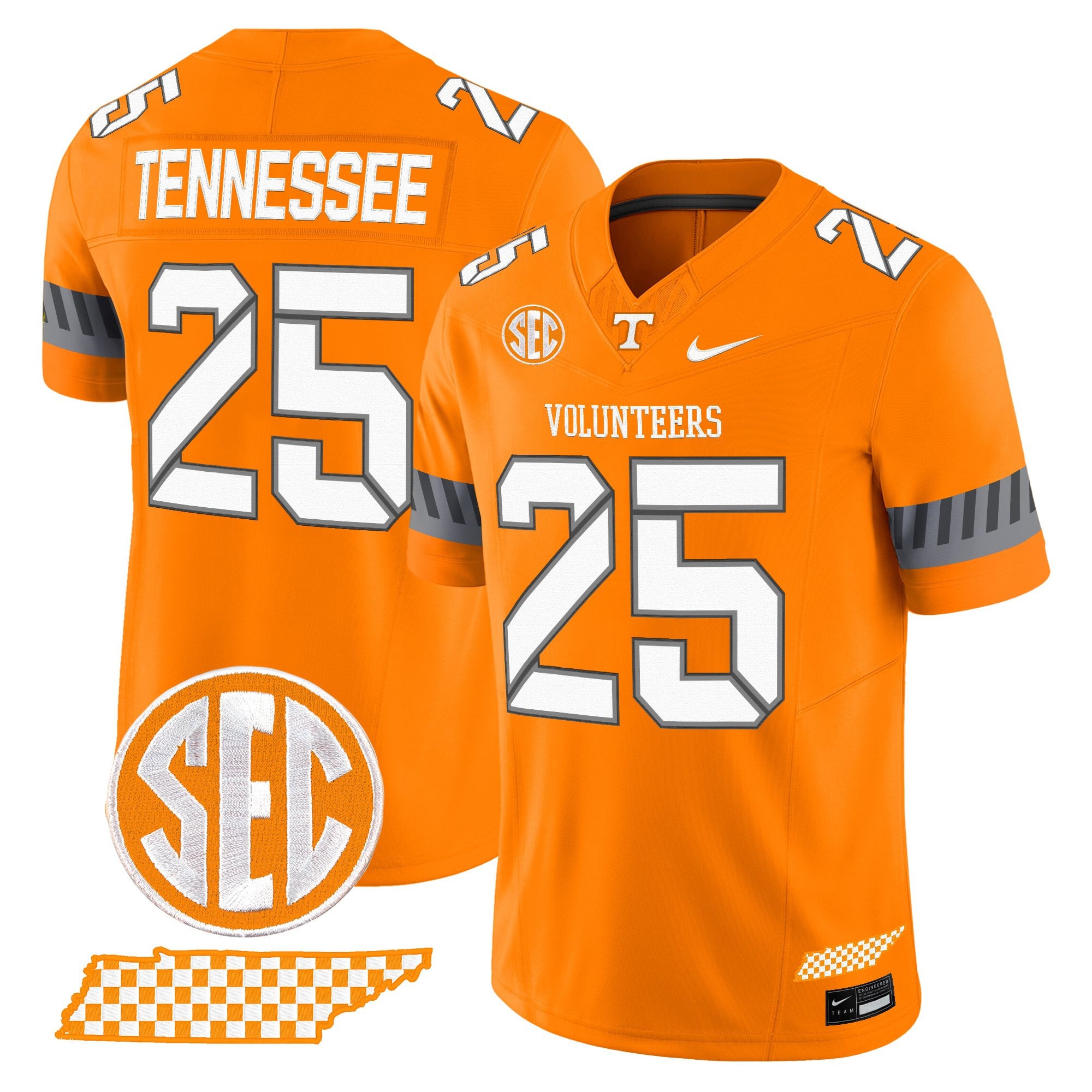 Women's Tennessee Volunteers 2025 'Smokey Grey Series' Vapor Limited Jersey V2 - All Stitched