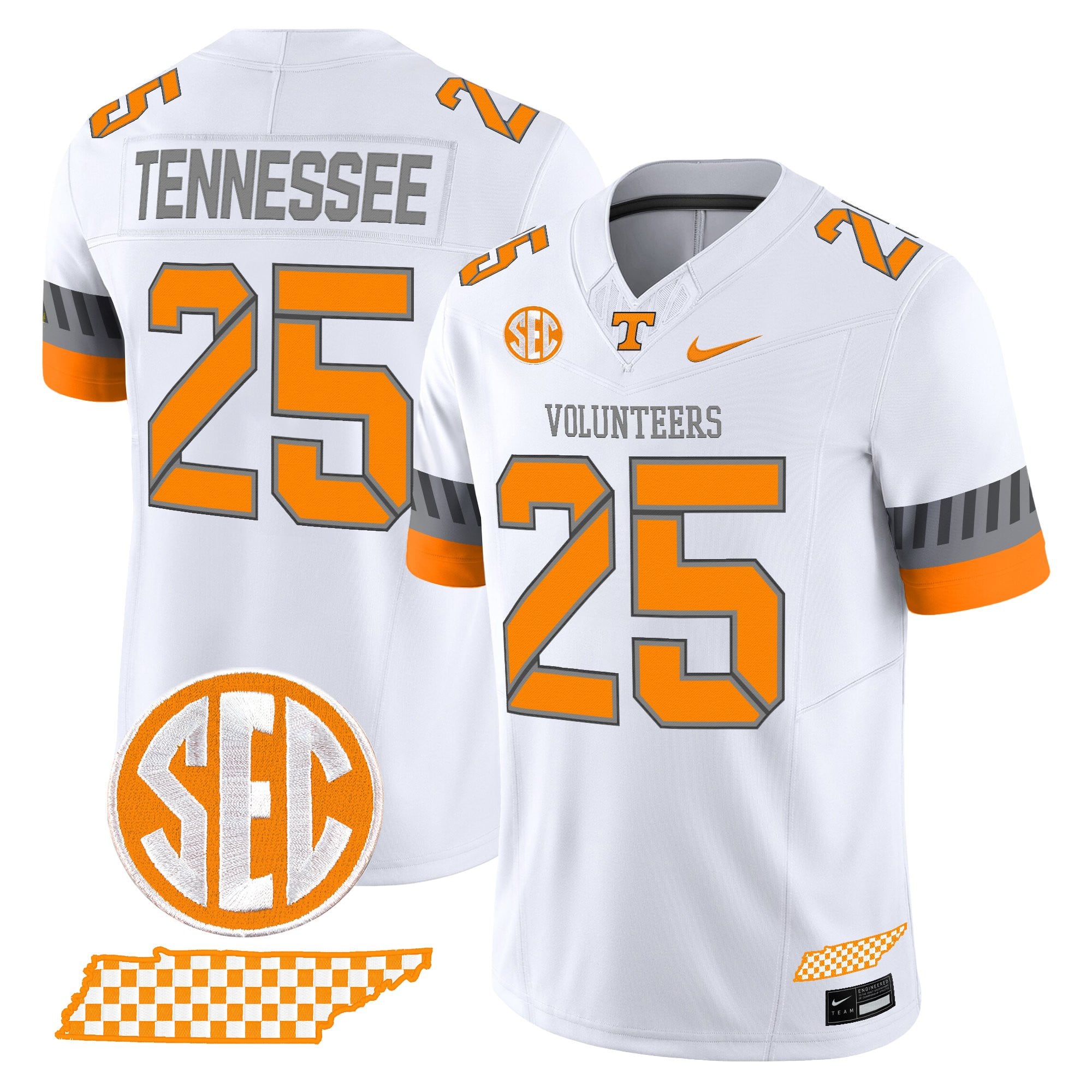 Women's Tennessee Volunteers 2025 'Smokey Grey Series' Vapor Limited Jersey V2 - All Stitched