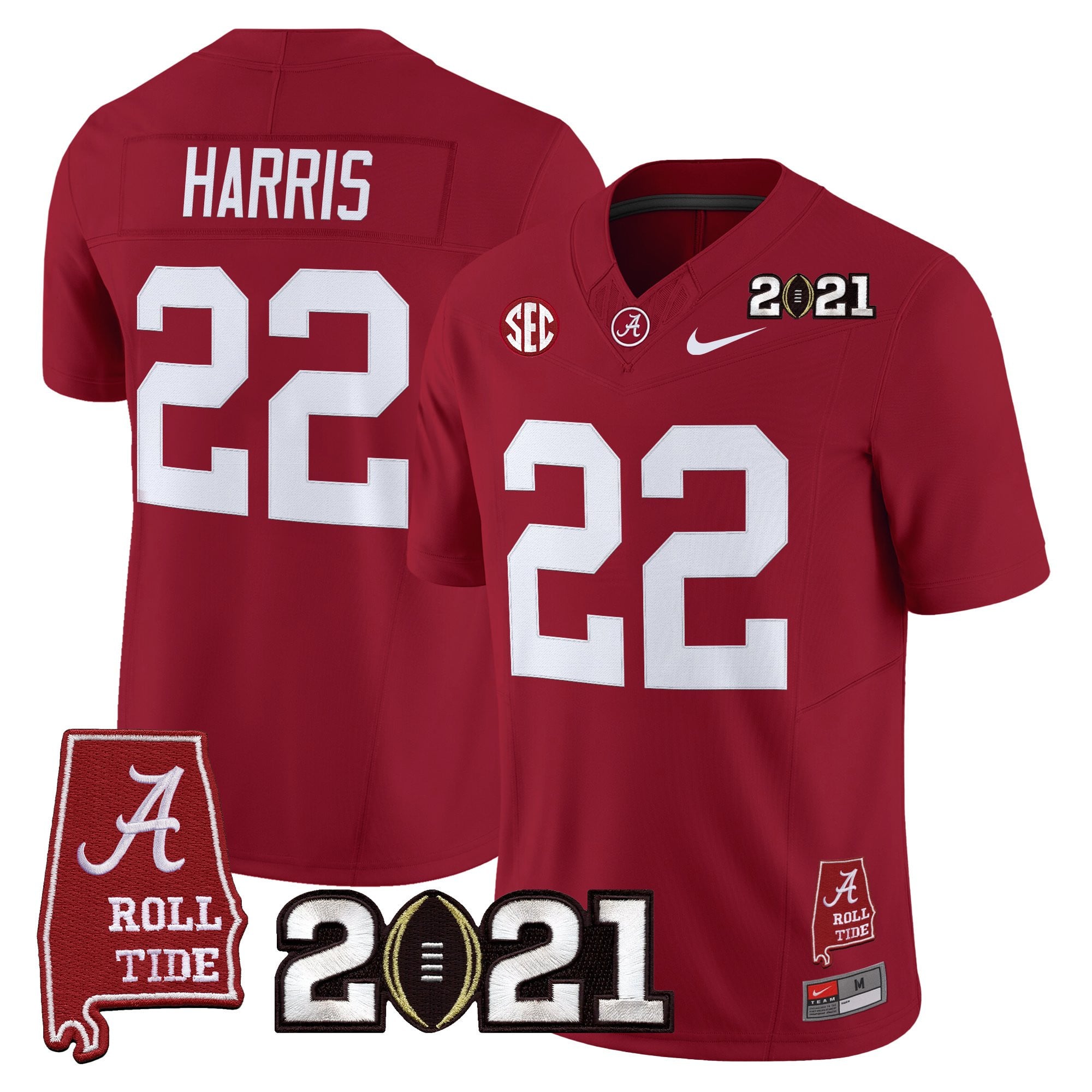 Women's Alabama Crimson Tide '2021 CFP National Championship' Vapor Limited Jersey - Alabama Map - All Stitched