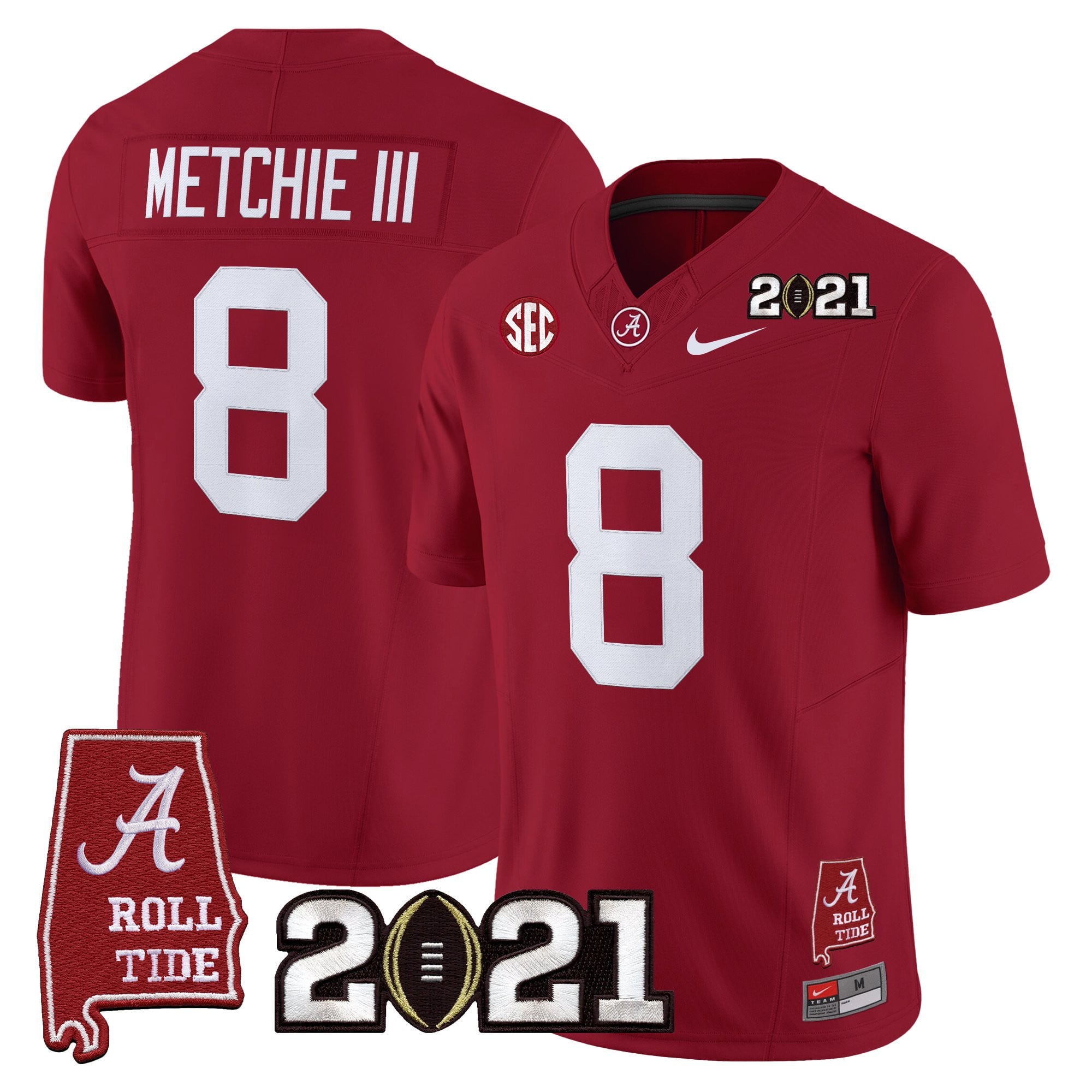 Women's Alabama Crimson Tide '2021 CFP National Championship' Vapor Limited Jersey - Alabama Map - All Stitched