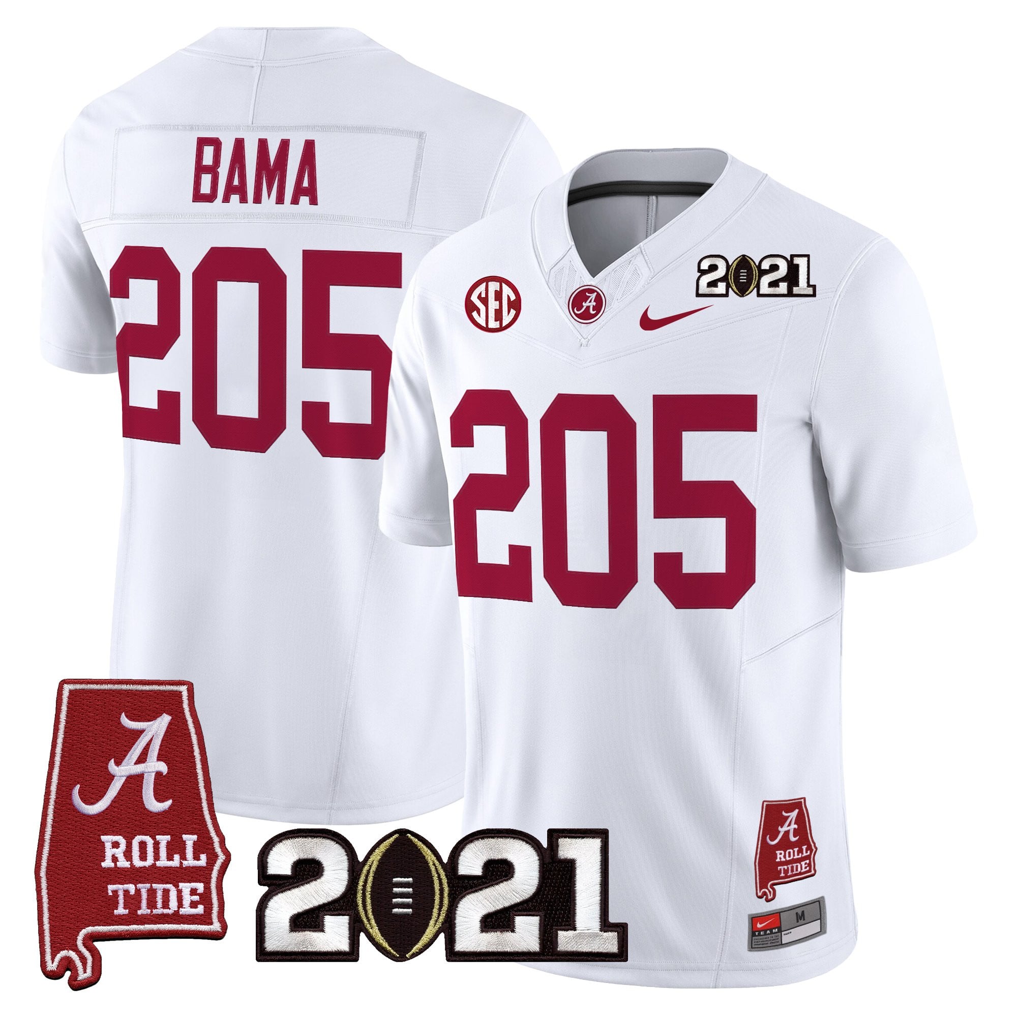 Women's Alabama Crimson Tide '2021 CFP National Championship' Vapor Limited Jersey - Alabama Map - All Stitched