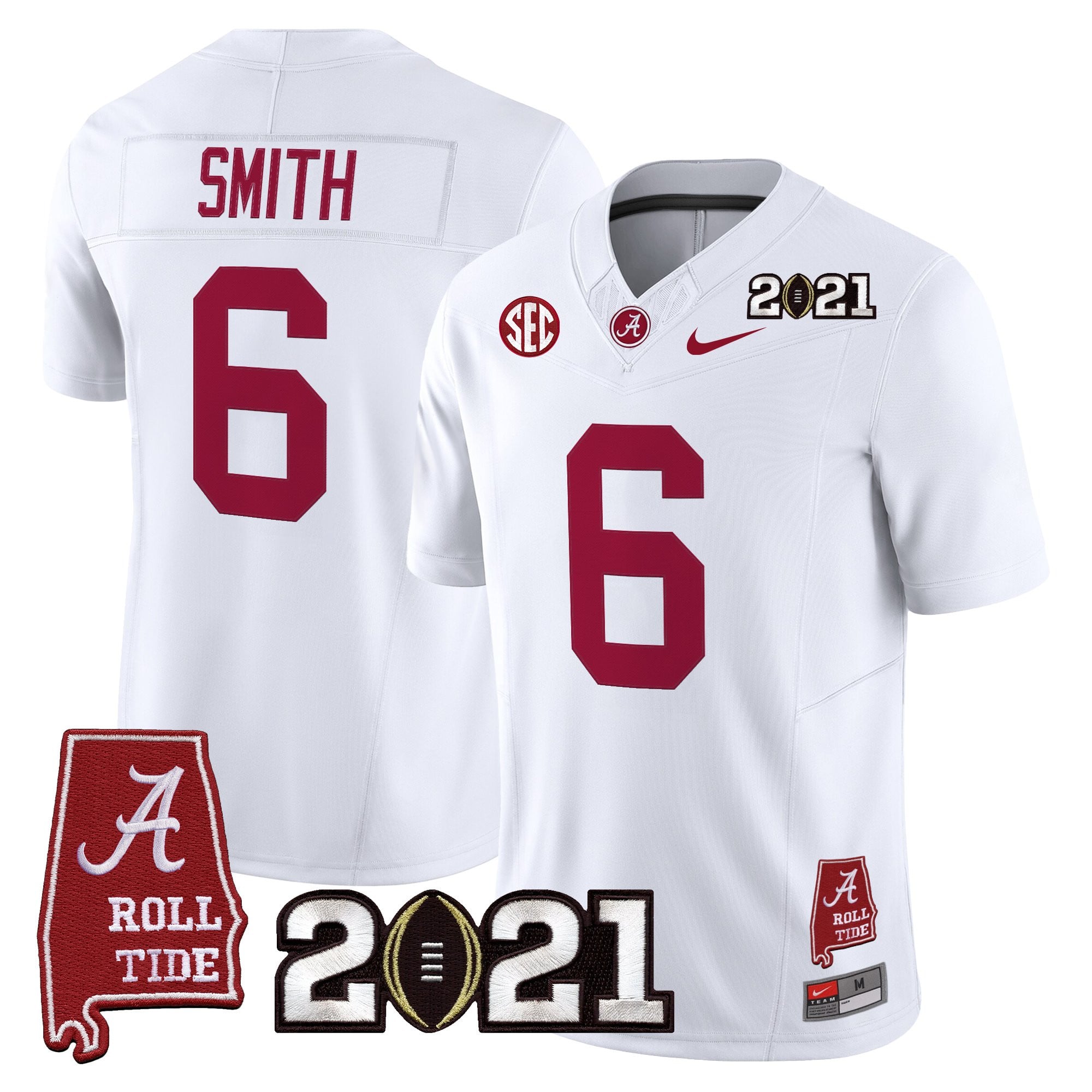 Women's Alabama Crimson Tide '2021 CFP National Championship' Vapor Limited Jersey - Alabama Map - All Stitched
