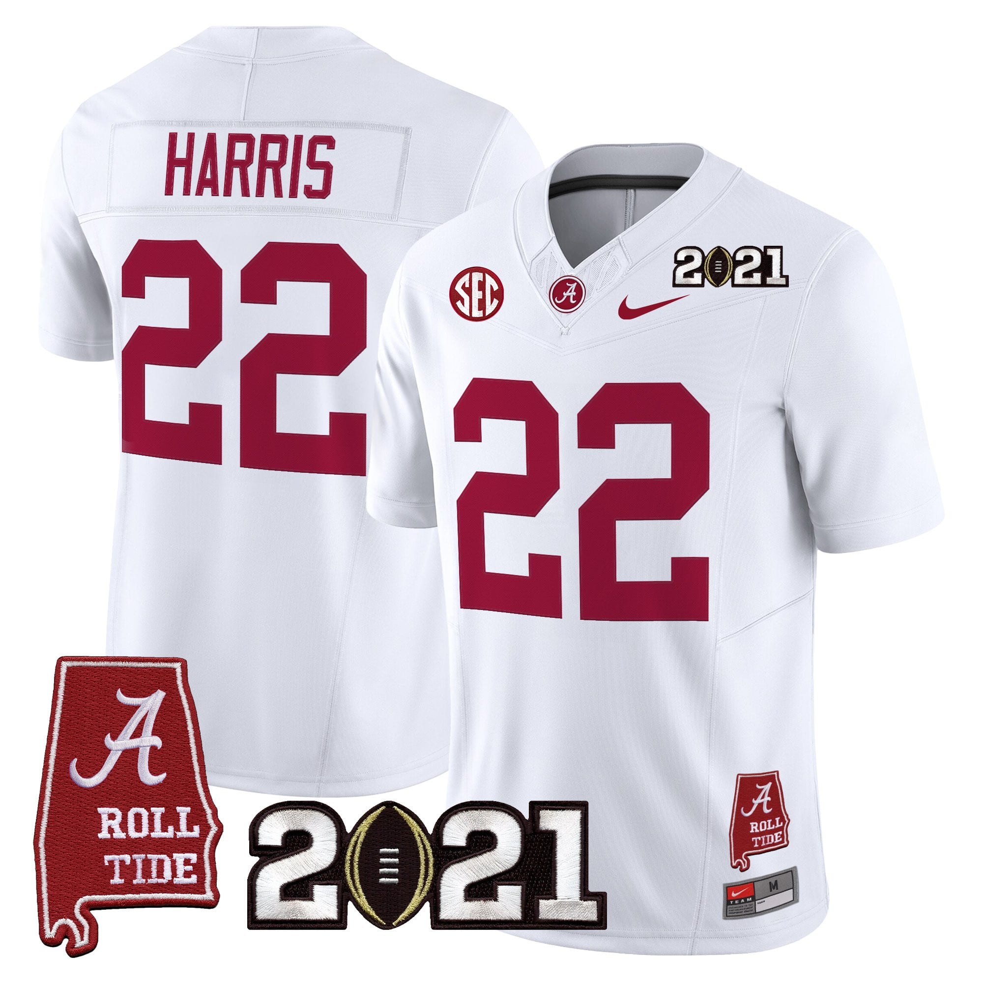 Women's Alabama Crimson Tide '2021 CFP National Championship' Vapor Limited Jersey - Alabama Map - All Stitched