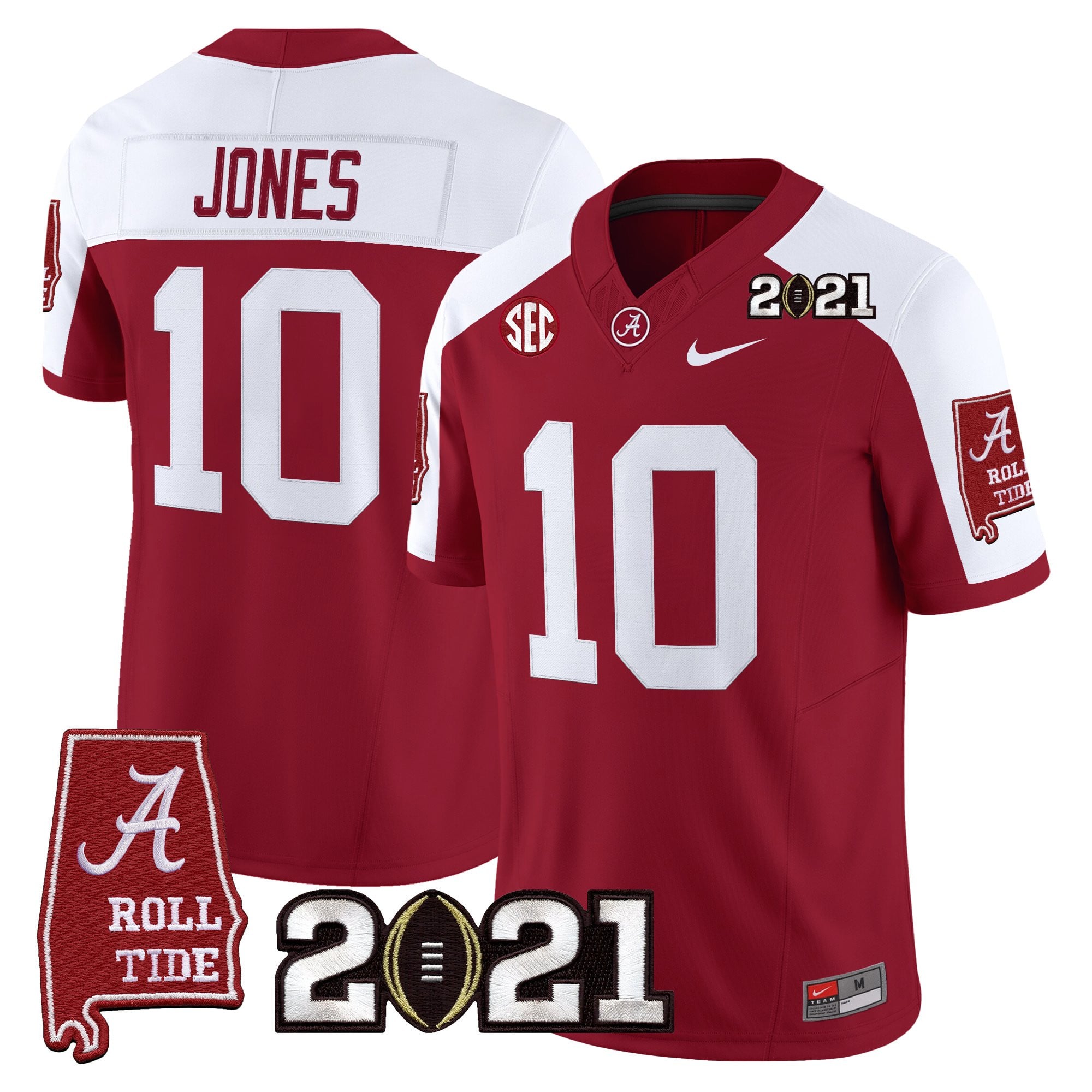 Women's Alabama Crimson Tide '2021 CFP National Championship' Vapor Limited Jersey - Alabama Map - All Stitched