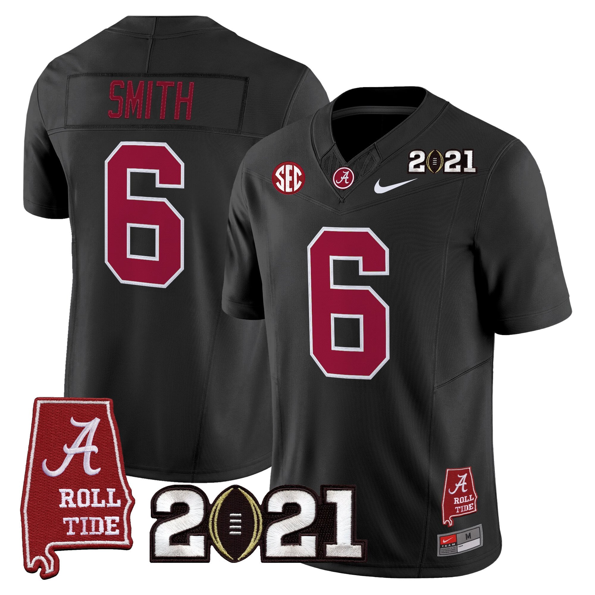 Women's Alabama Crimson Tide '2021 CFP National Championship' Vapor Limited Jersey - Alabama Map - All Stitched