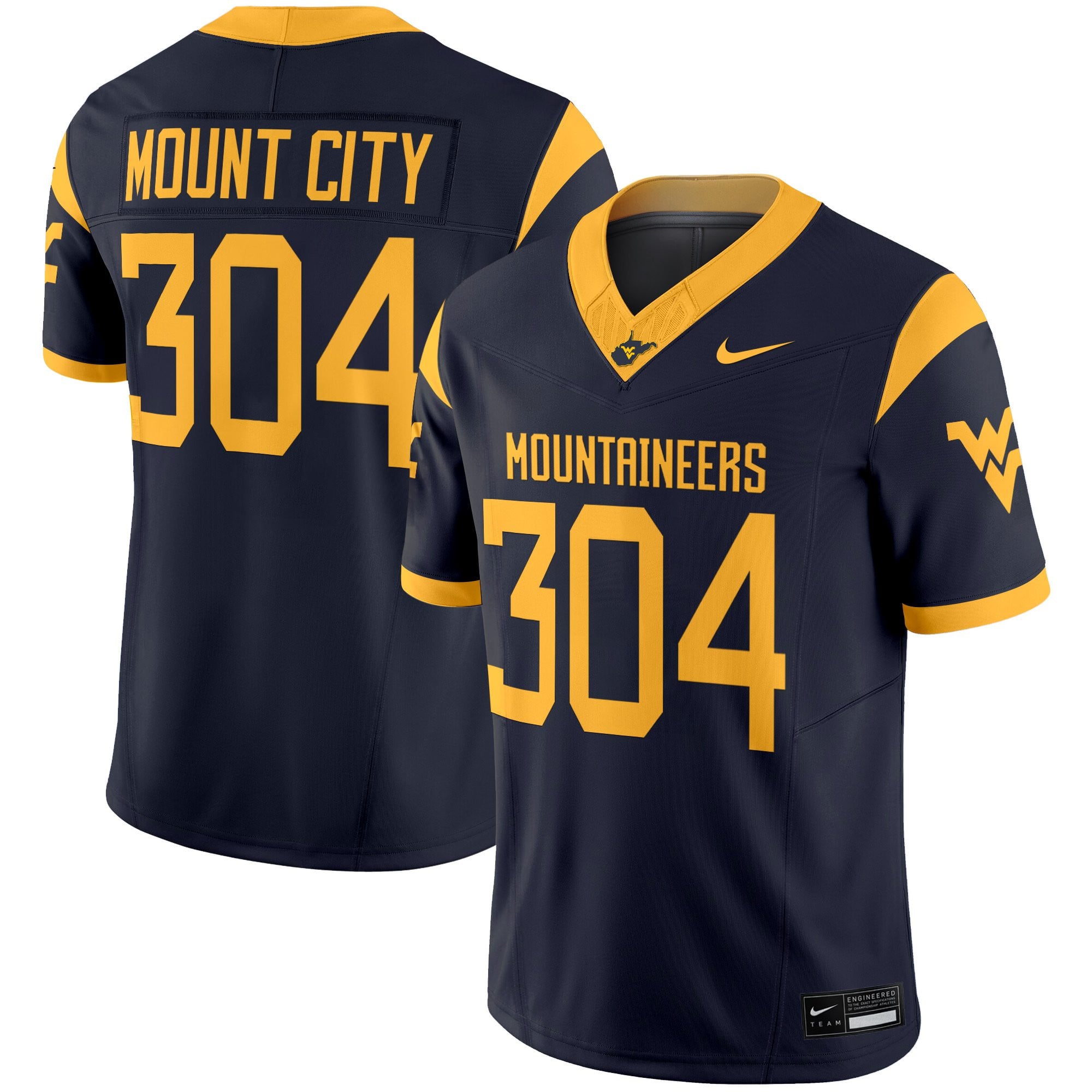 Women's West Virginia Mountaineers 2025 Vapor Limited Jersey - All Stitched