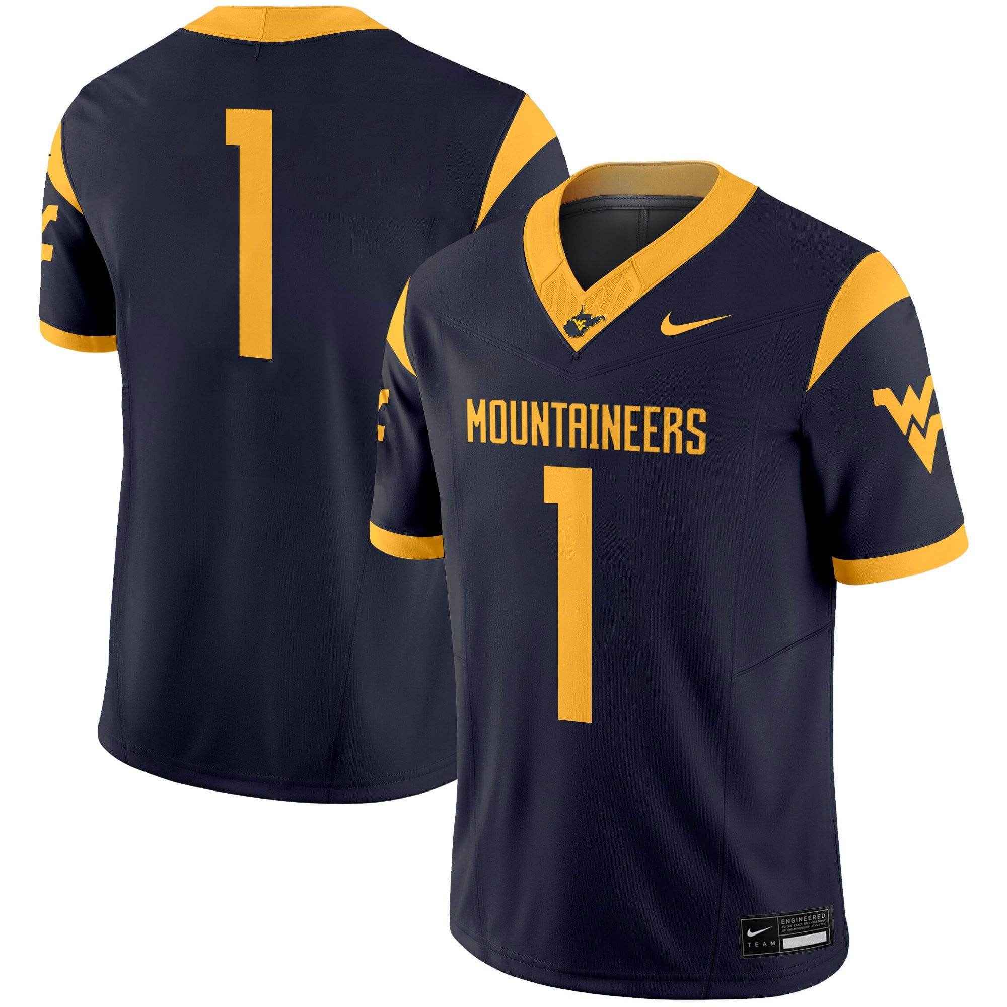 Women's West Virginia Mountaineers 2025 Vapor Limited Jersey - All Stitched
