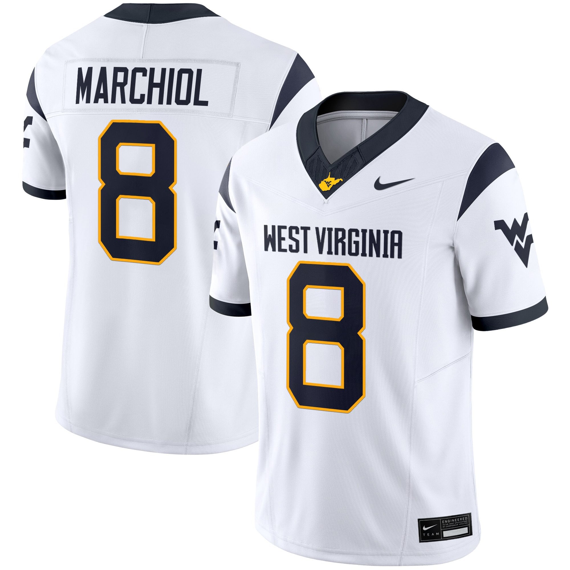 Women's West Virginia Mountaineers 2025 Vapor Limited Jersey - All Stitched
