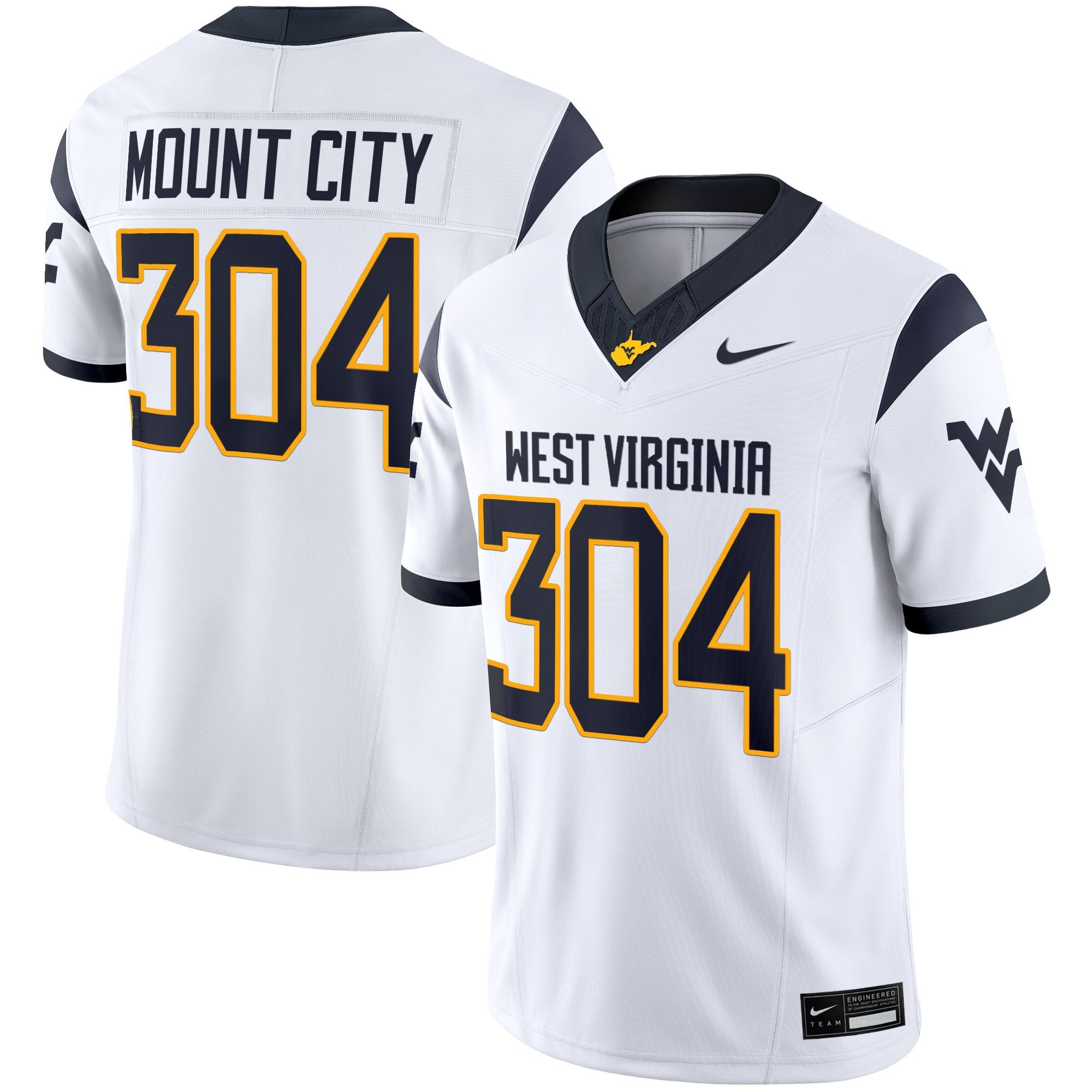 Women's West Virginia Mountaineers 2025 Vapor Limited Jersey - All Stitched