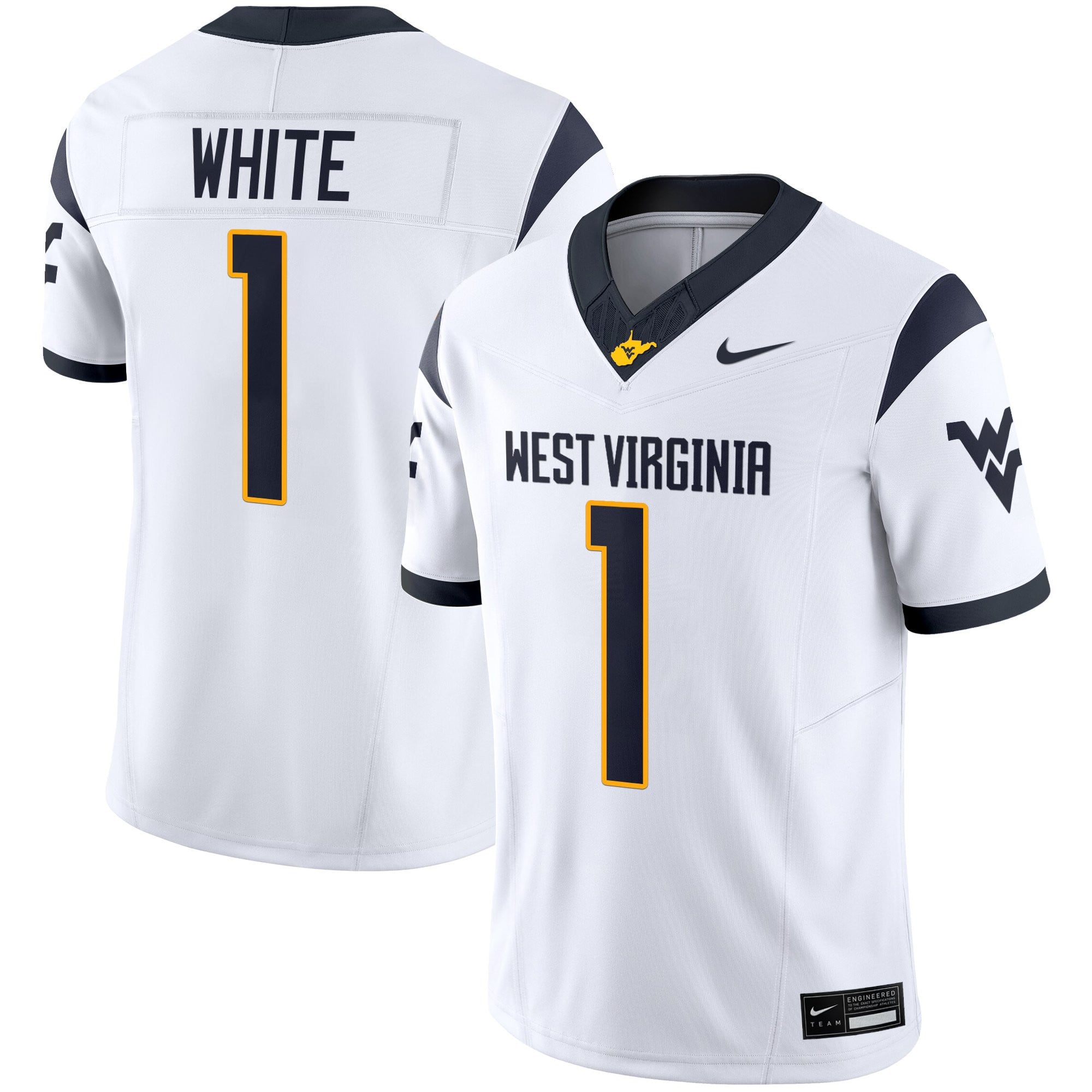 Women's West Virginia Mountaineers 2025 Vapor Limited Jersey - All Stitched