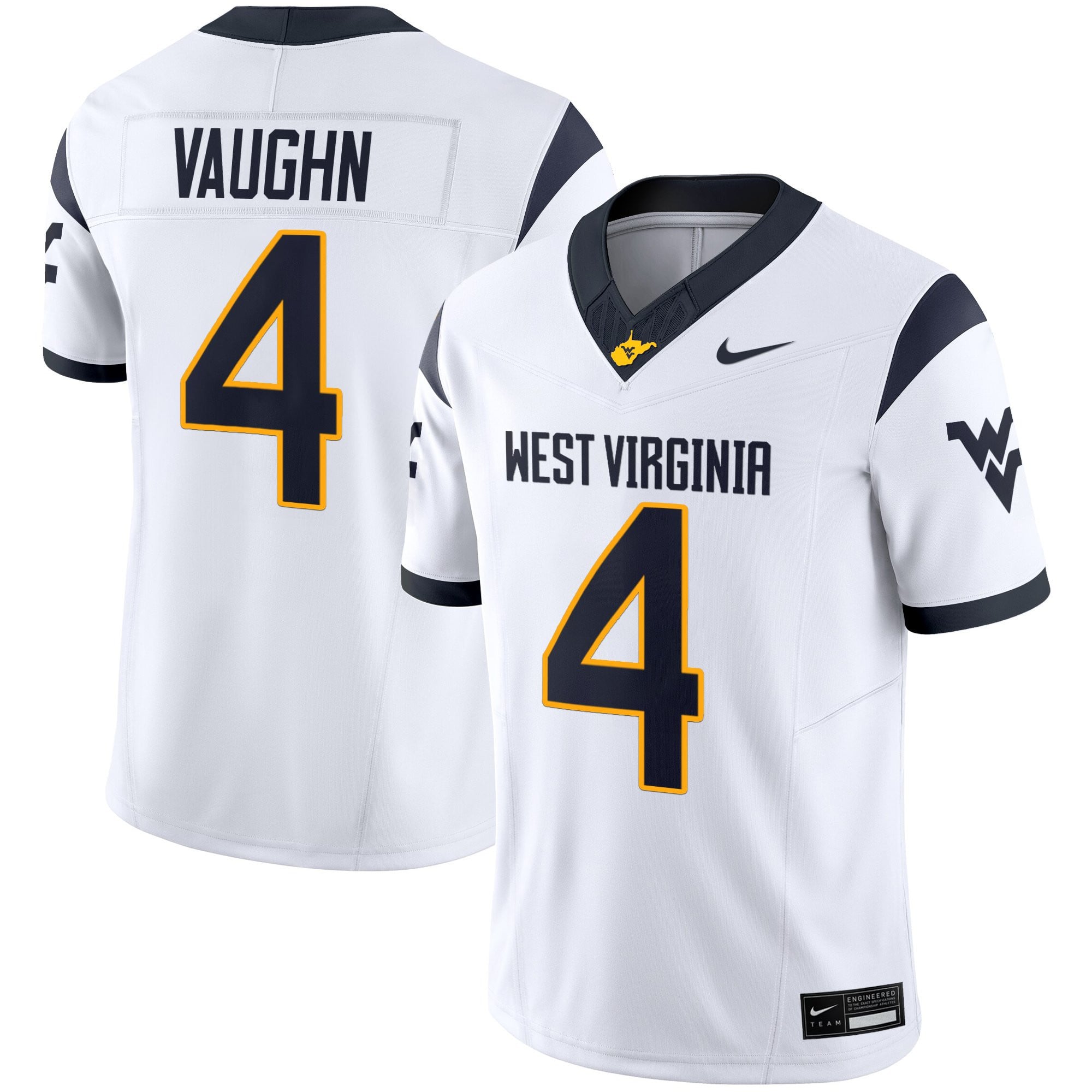 Women's West Virginia Mountaineers 2025 Vapor Limited Jersey - All Stitched