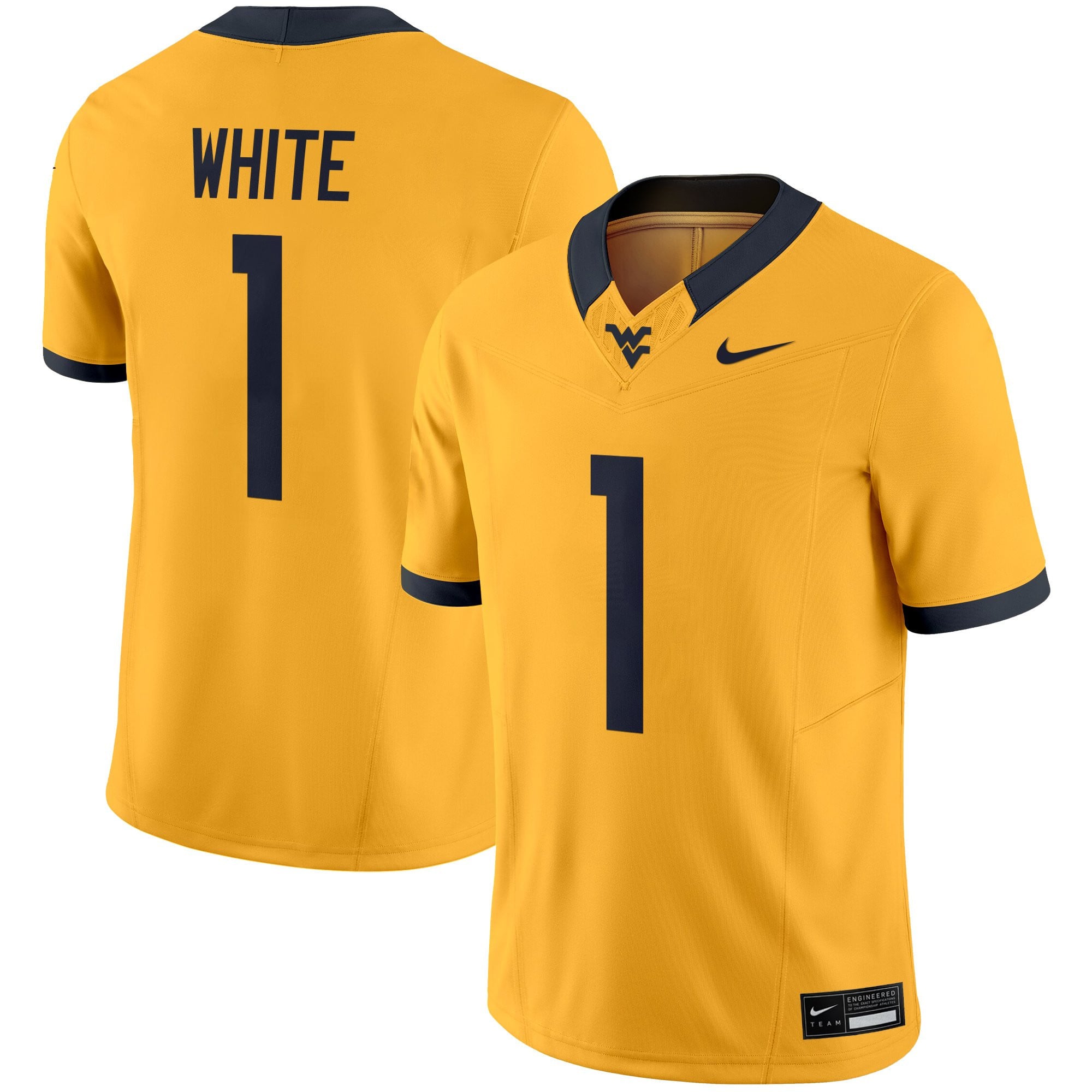 Women's West Virginia Mountaineers 2025 Vapor Limited Jersey - All Stitched