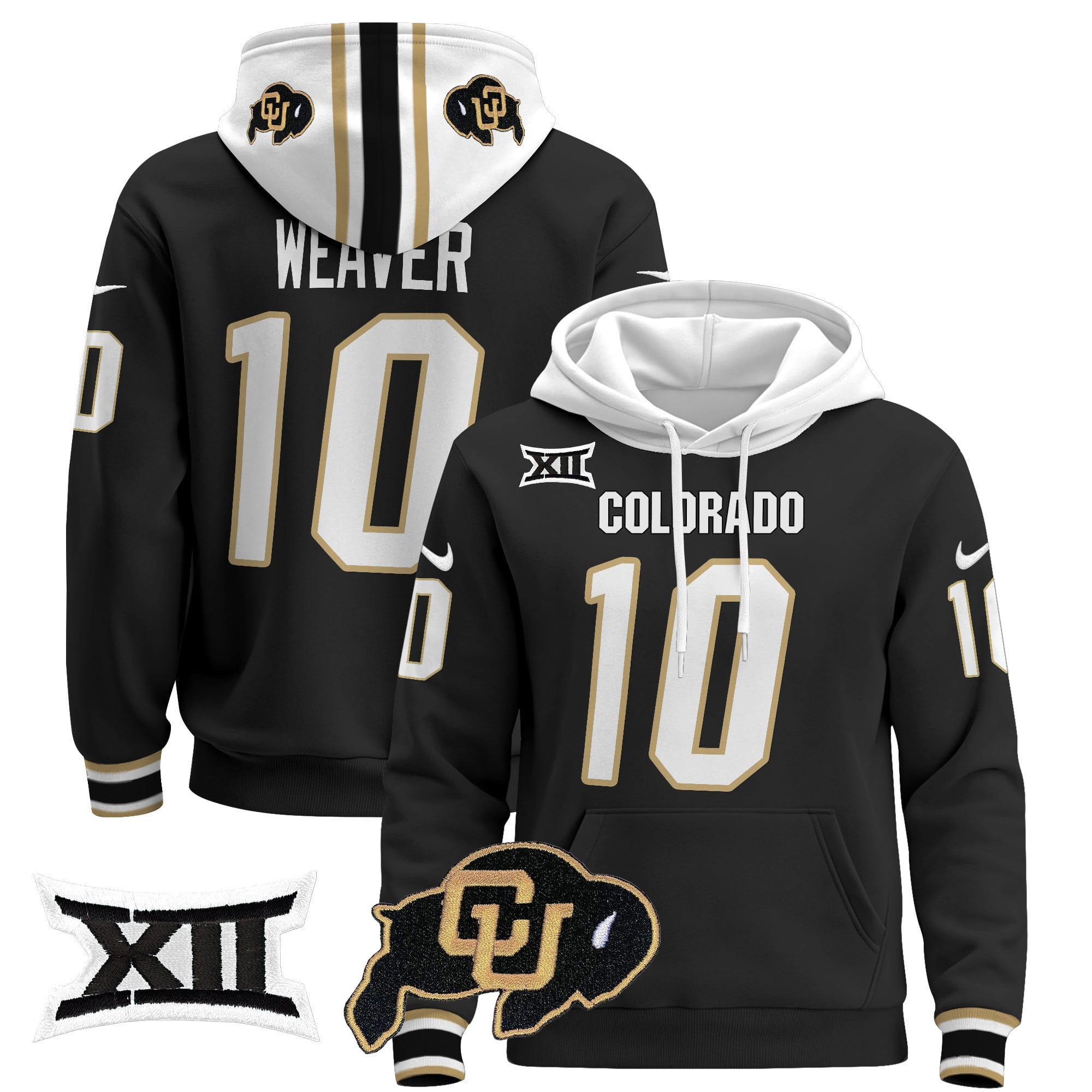 Unisex Colorado Buffaloes Pullover Hoodie - Big 12 XII Patch
