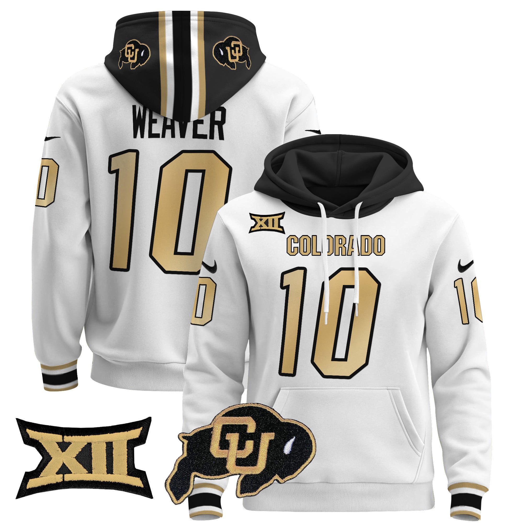 Unisex Colorado Buffaloes Pullover Hoodie - Big 12 XII Patch