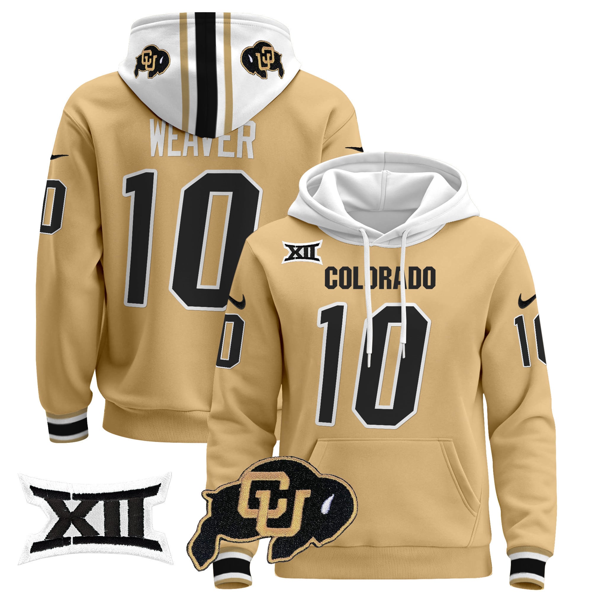 Unisex Colorado Buffaloes Pullover Hoodie - Big 12 XII Patch