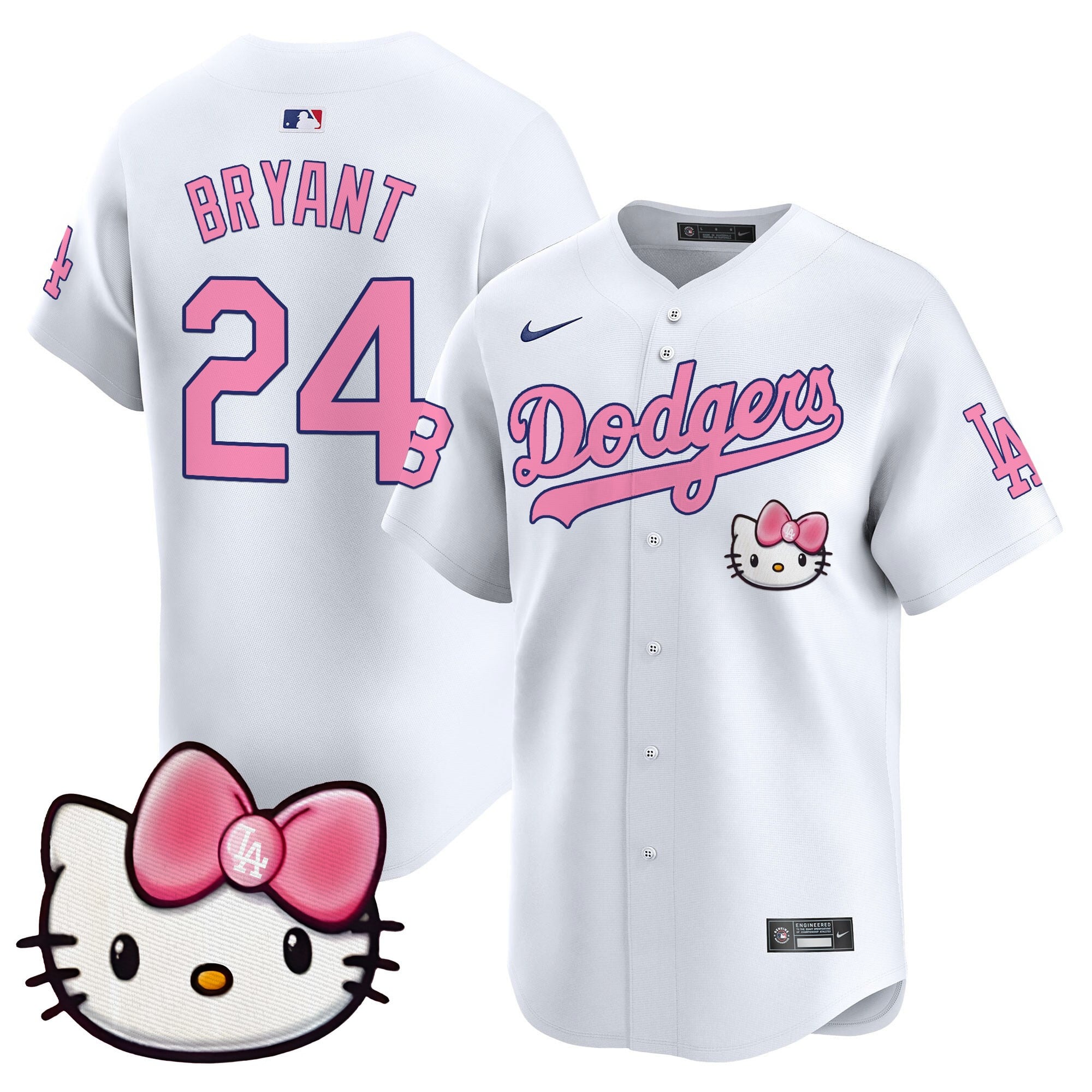 Unisex Dodgers 2025 Hello Kitty Vapor Premier Limited Jersey  All Stitched