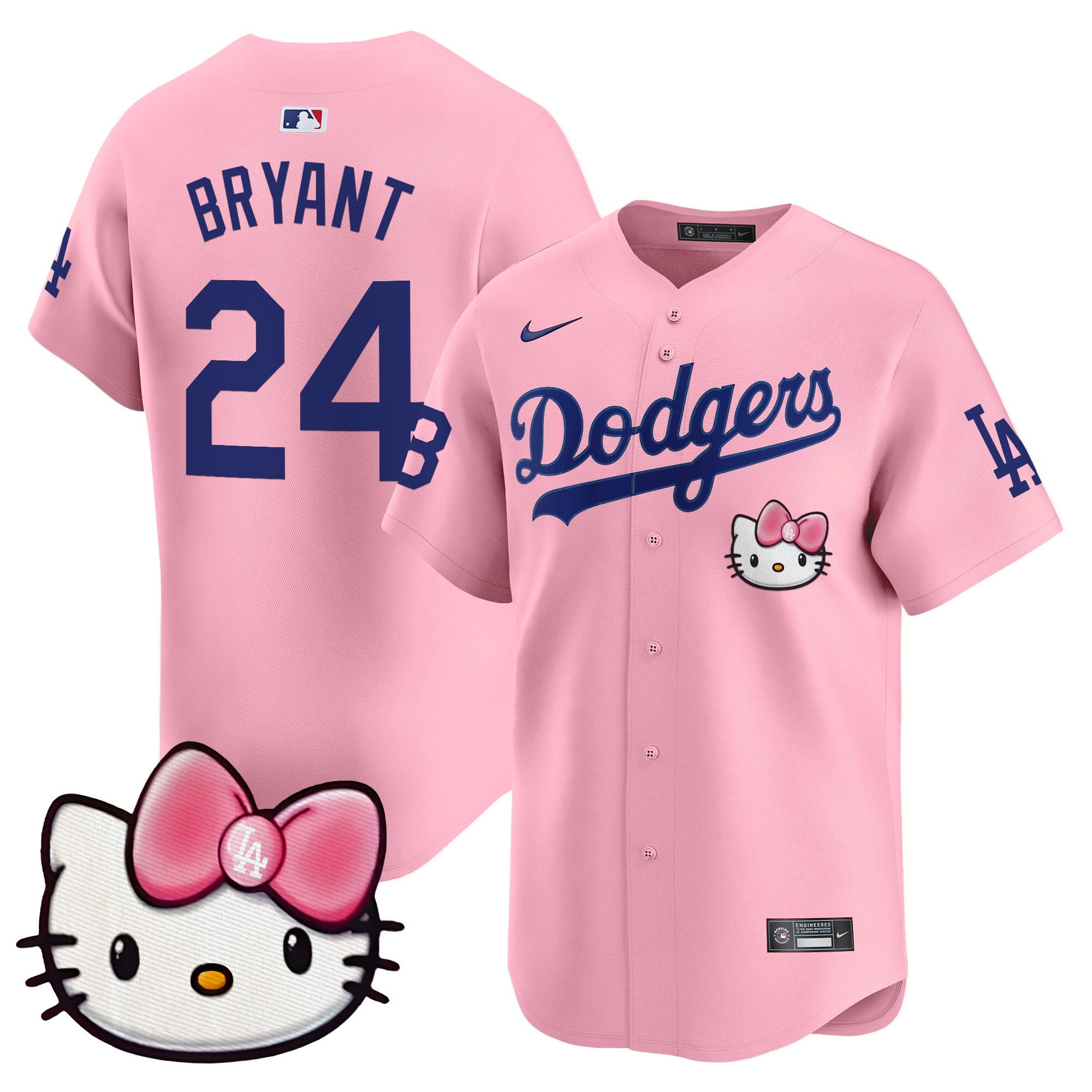Unisex Dodgers 2025 Hello Kitty Vapor Premier Limited Jersey  All Stitched
