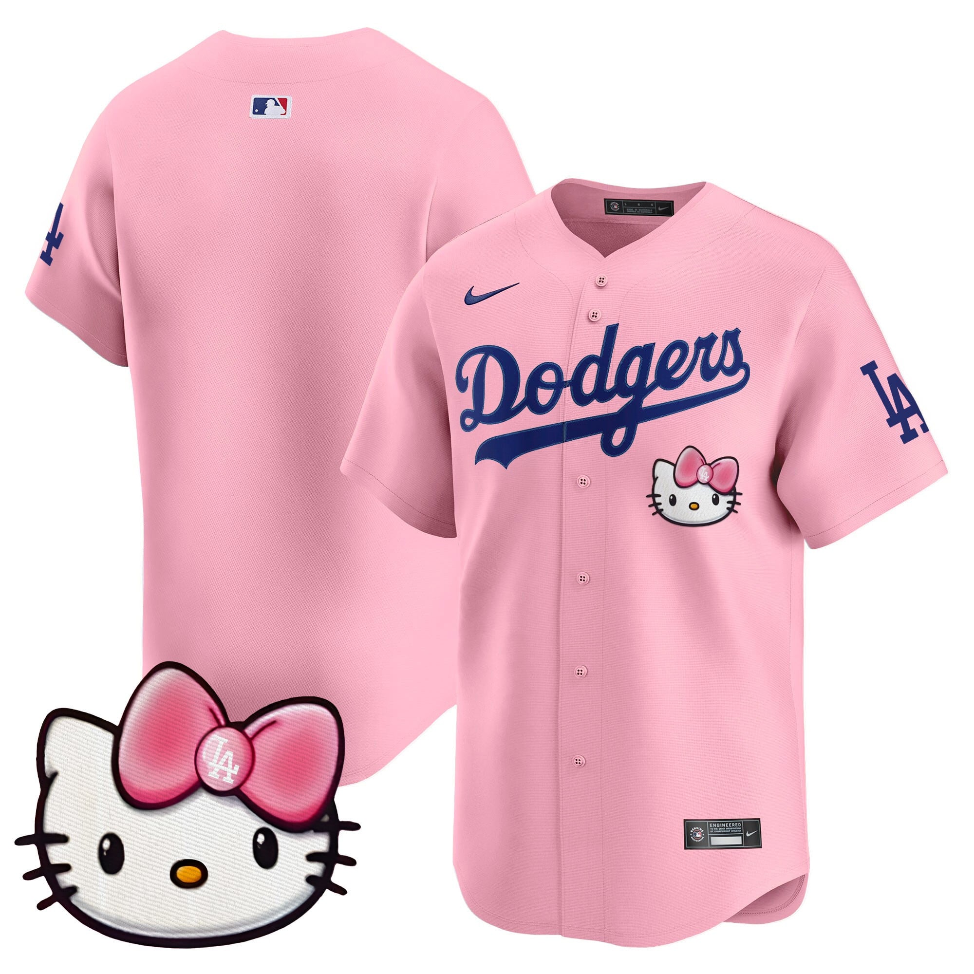 Unisex Dodgers 2025 Hello Kitty Vapor Premier Limited Jersey  All Stitched