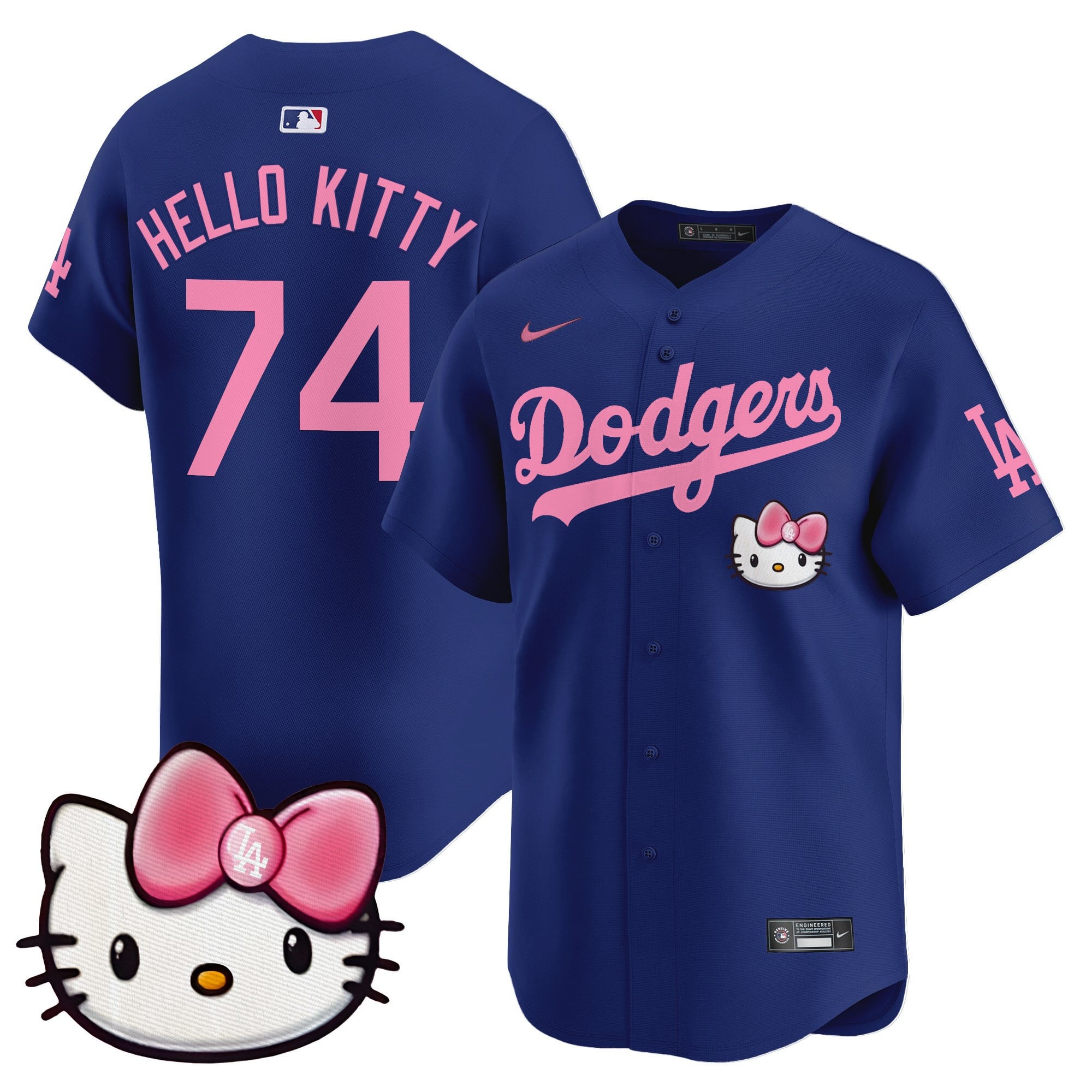 Unisex Dodgers 2025 Hello Kitty Vapor Premier Limited Jersey  All Stitched