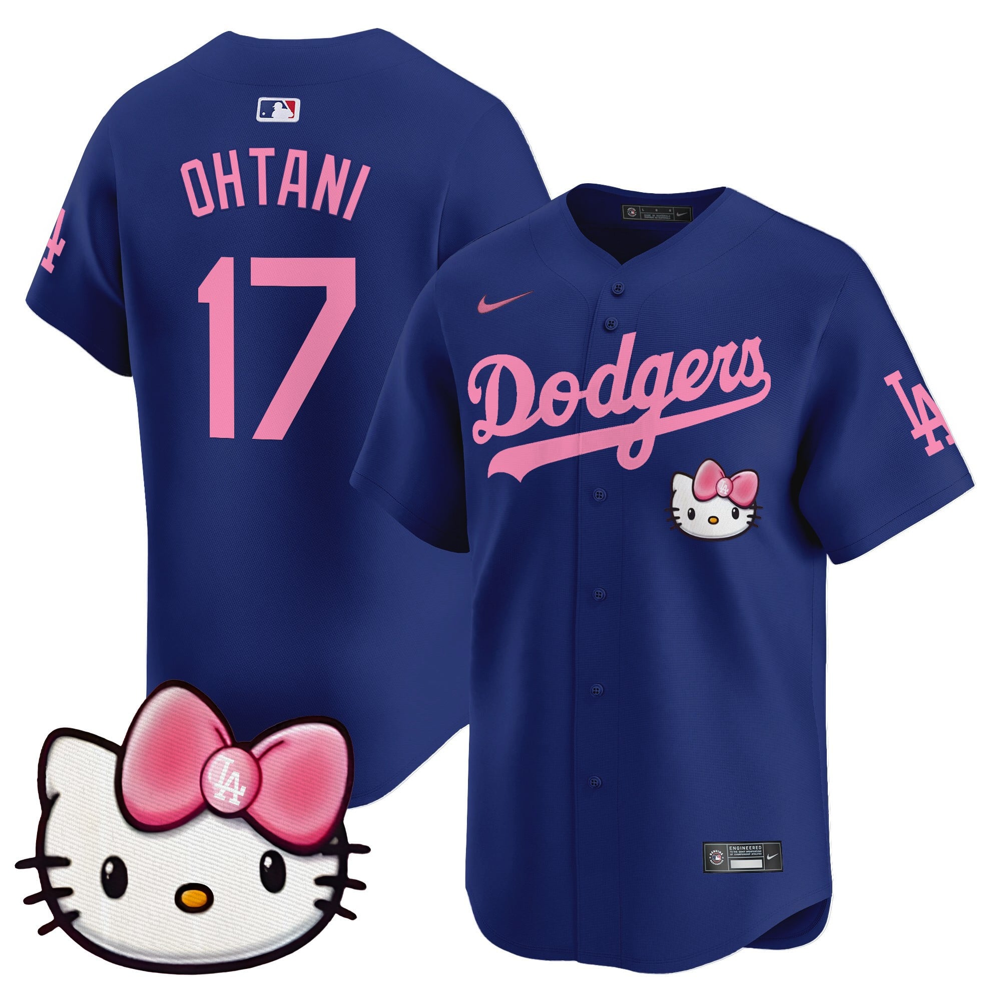 Unisex Dodgers 2025 Hello Kitty Vapor Premier Limited Jersey  All Stitched