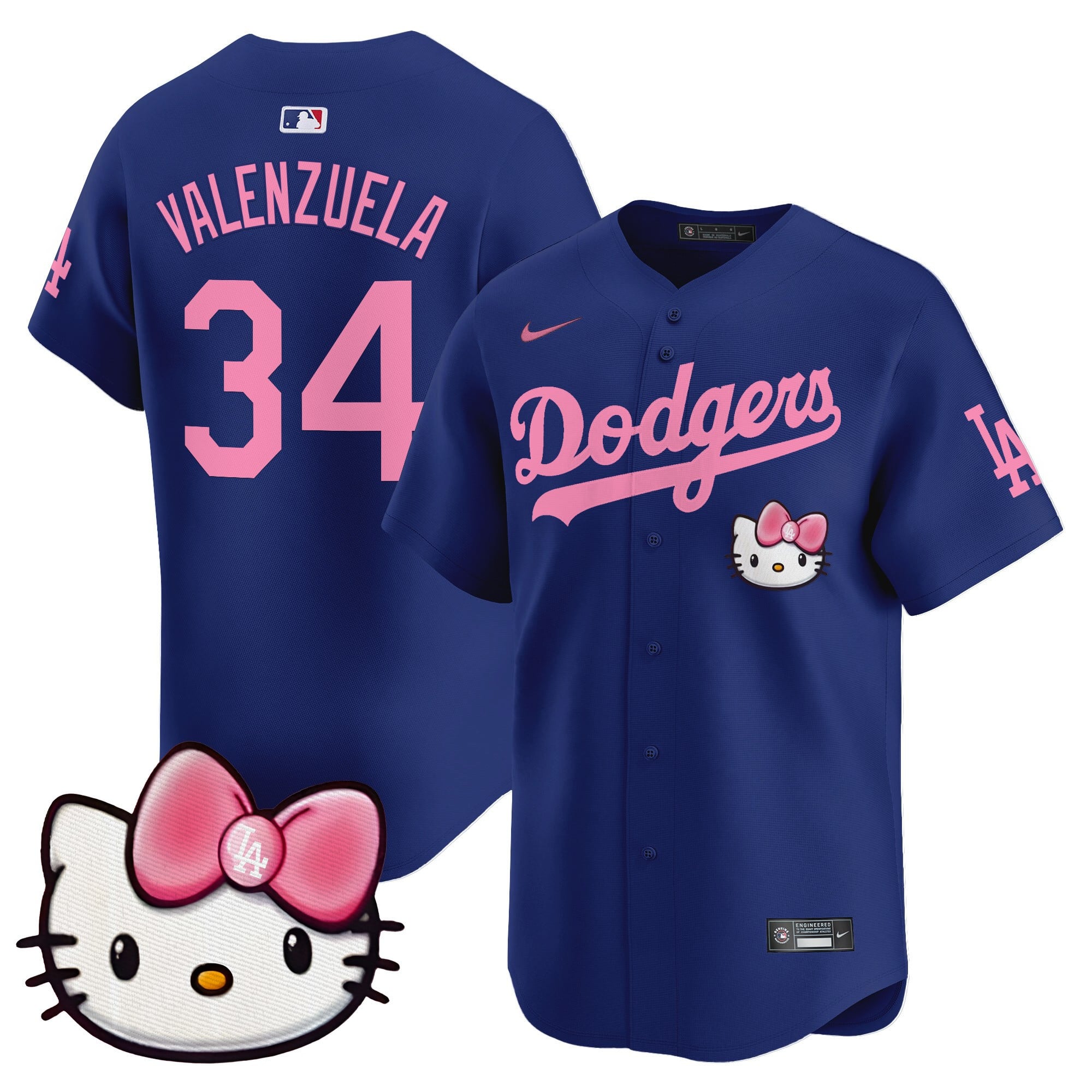 Unisex Dodgers 2025 Hello Kitty Vapor Premier Limited Jersey  All Stitched