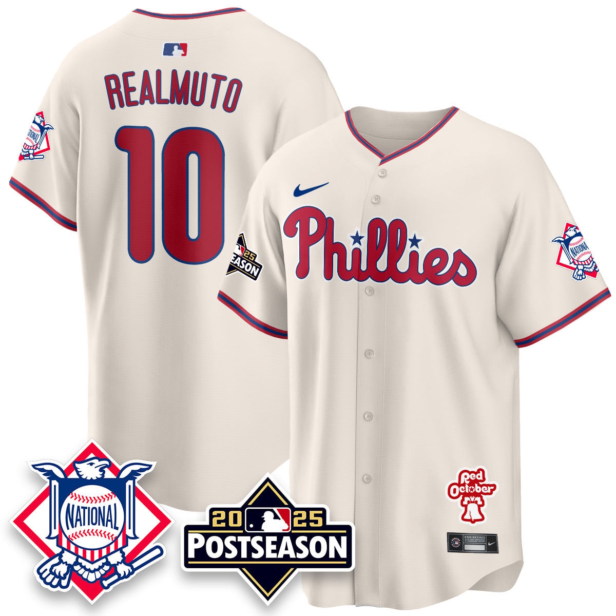 Youth's Philadelphia Phillies 2025 Postseason Jersey - All Stitched