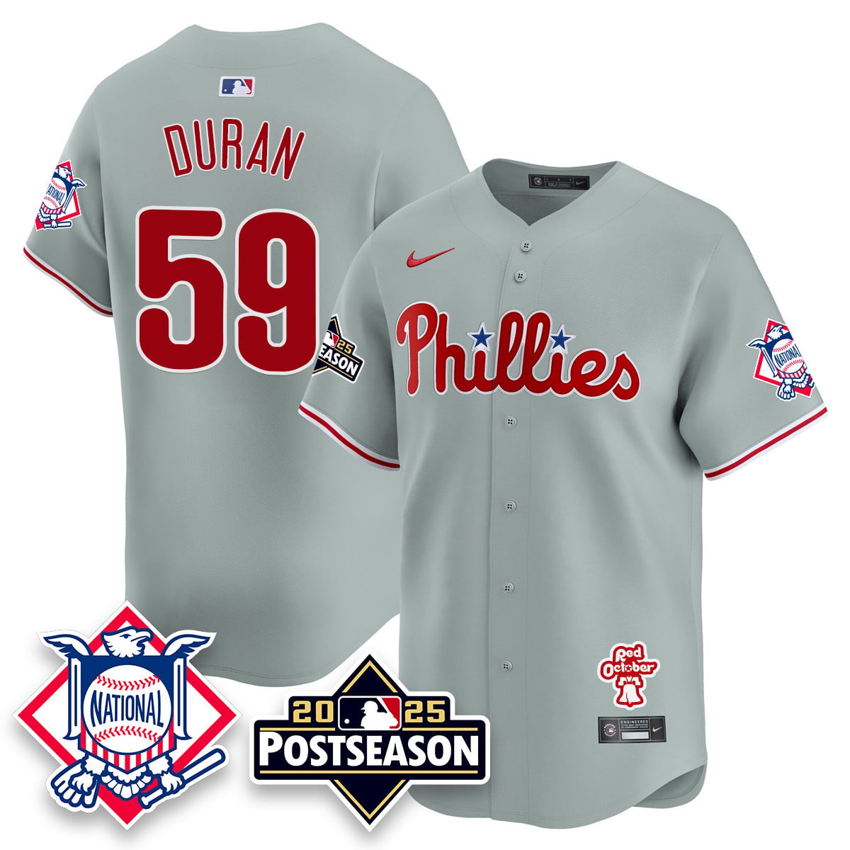 Youth's Philadelphia Phillies 2025 Postseason Jersey - All Stitched