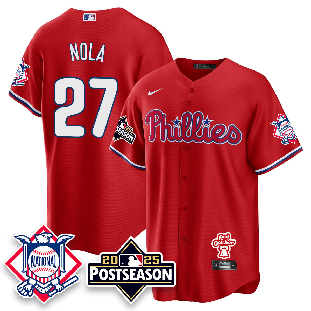 Women's Philadelphia Phillies 2025 Postseason Jersey - All Stitched