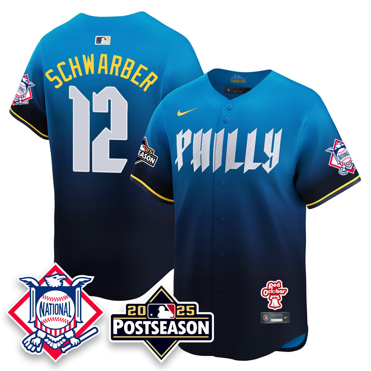 Women's Philadelphia Phillies 2025 Postseason Jersey - All Stitched