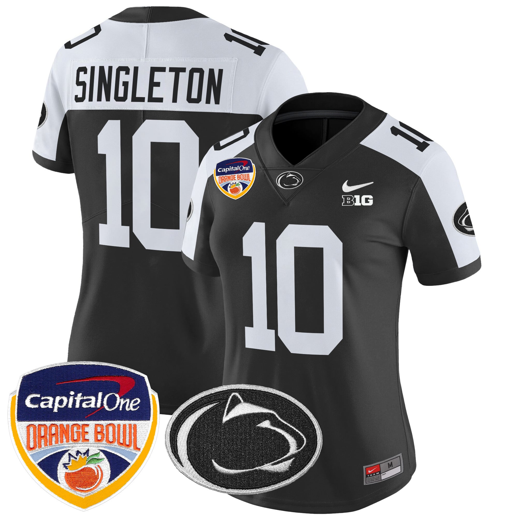 Women's Penn State Nittany Lions Orange Bowl Patch Vapor Limited Jersey V2 - All Stitched