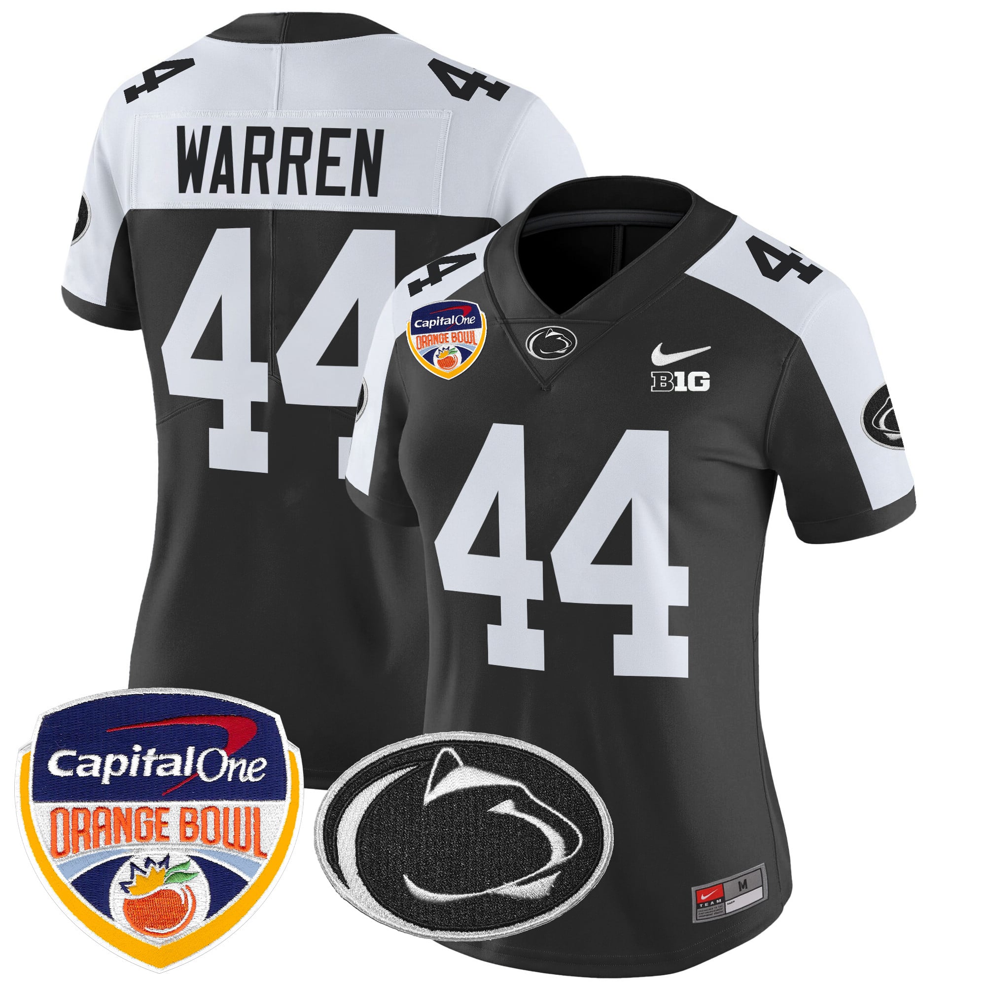 Women's Penn State Nittany Lions Orange Bowl Patch Vapor Limited Jersey V2 - All Stitched