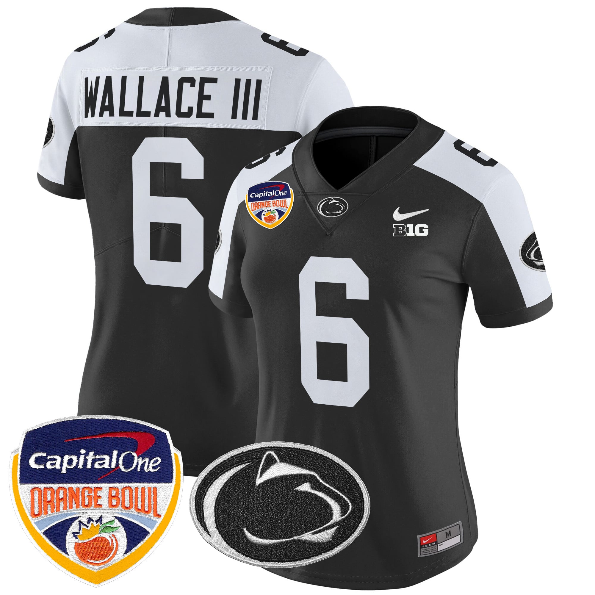 Women's Penn State Nittany Lions Orange Bowl Patch Vapor Limited Jersey V2 - All Stitched