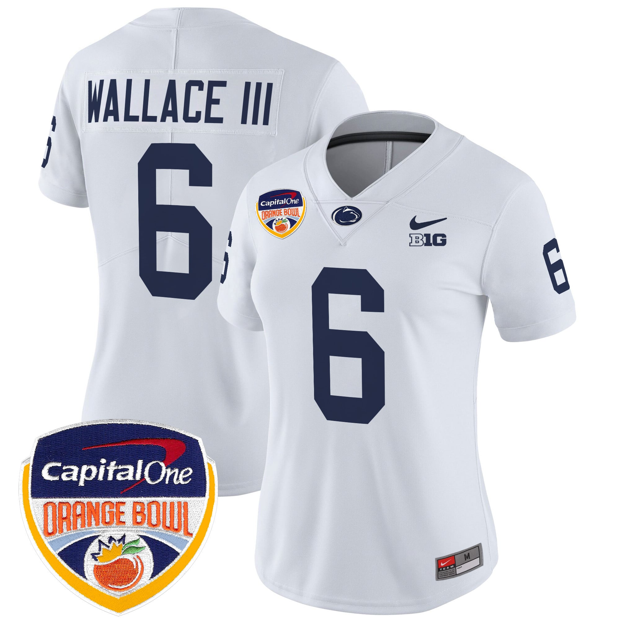 Women's Penn State Nittany Lions Orange Bowl Patch Vapor Limited Jersey V2 - All Stitched