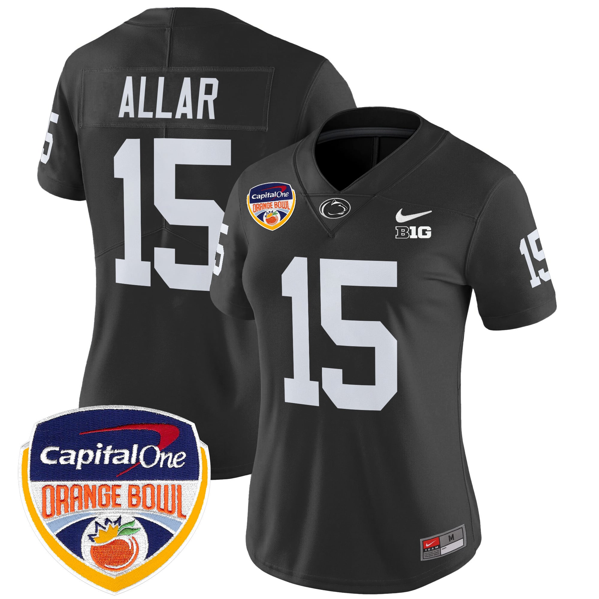 Women's Penn State Nittany Lions Orange Bowl Patch Vapor Limited Jersey V2 - All Stitched