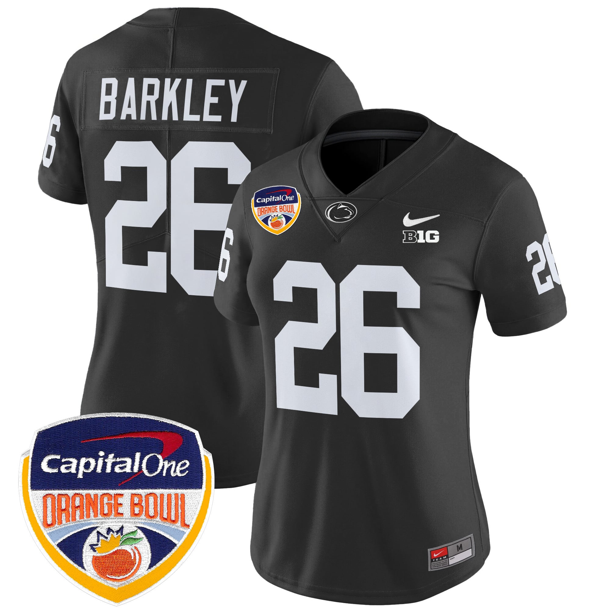 Women's Penn State Nittany Lions Orange Bowl Patch Vapor Limited Jersey V2 - All Stitched