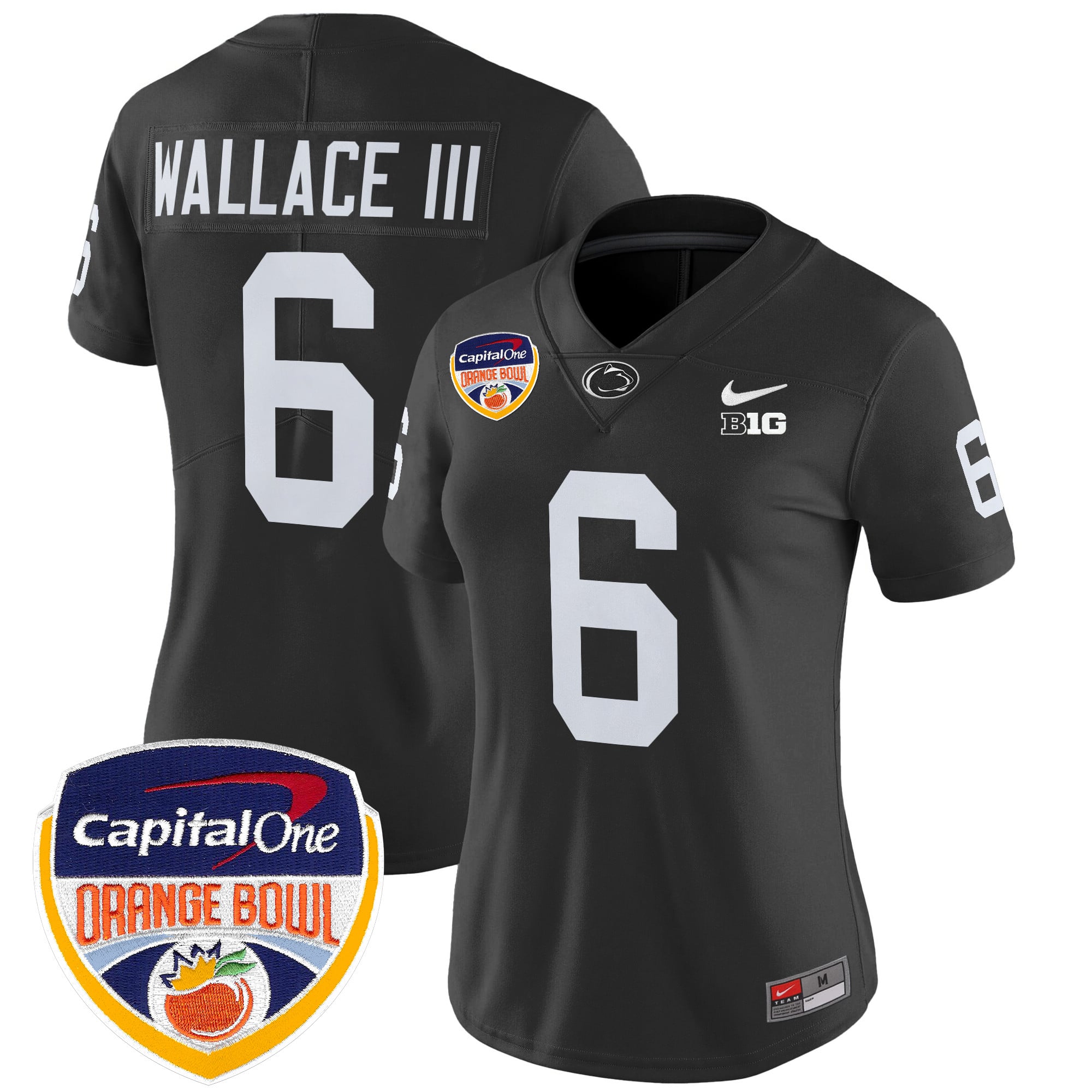 Women's Penn State Nittany Lions Orange Bowl Patch Vapor Limited Jersey V2 - All Stitched